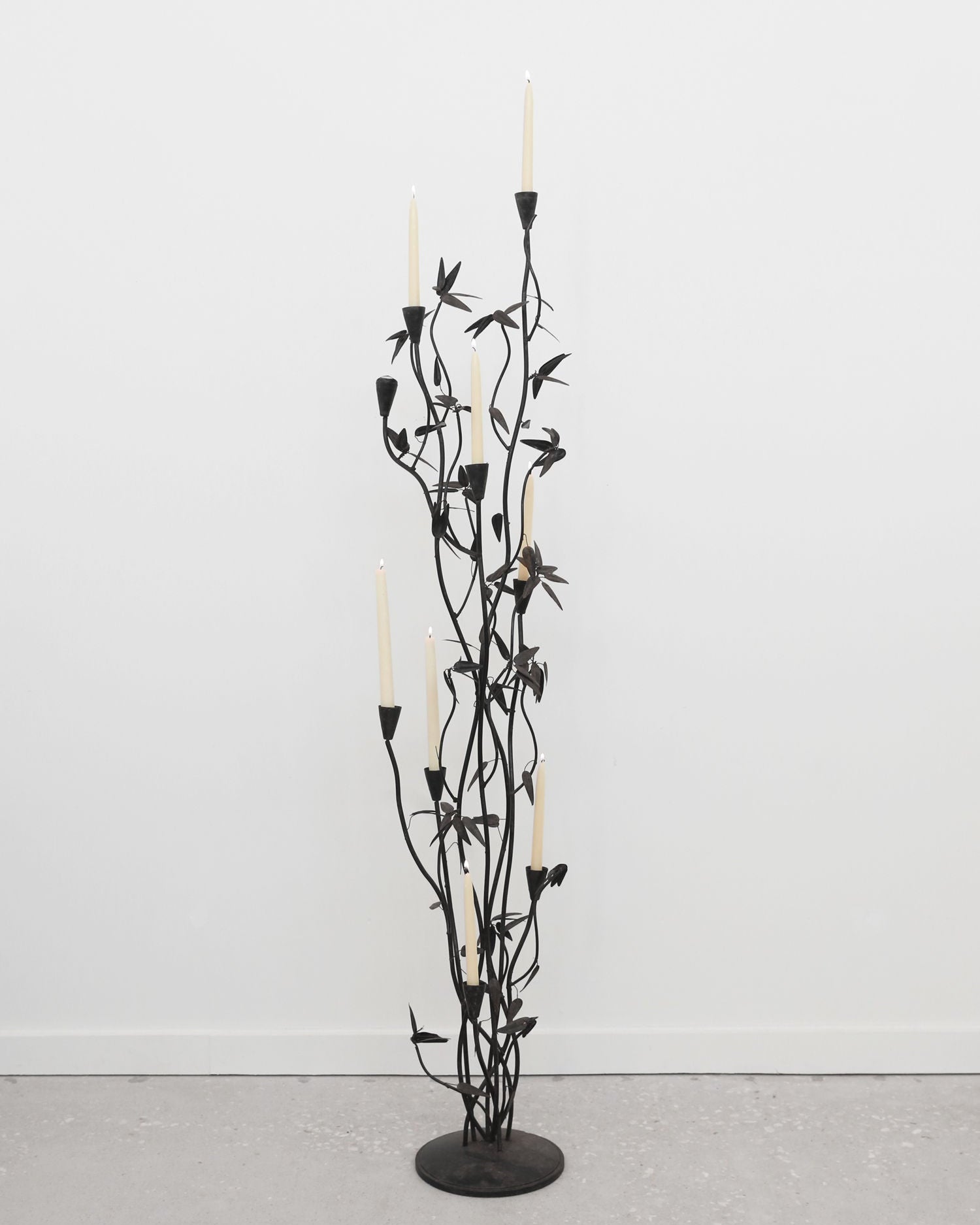 Iron Sculpture Candelabra
