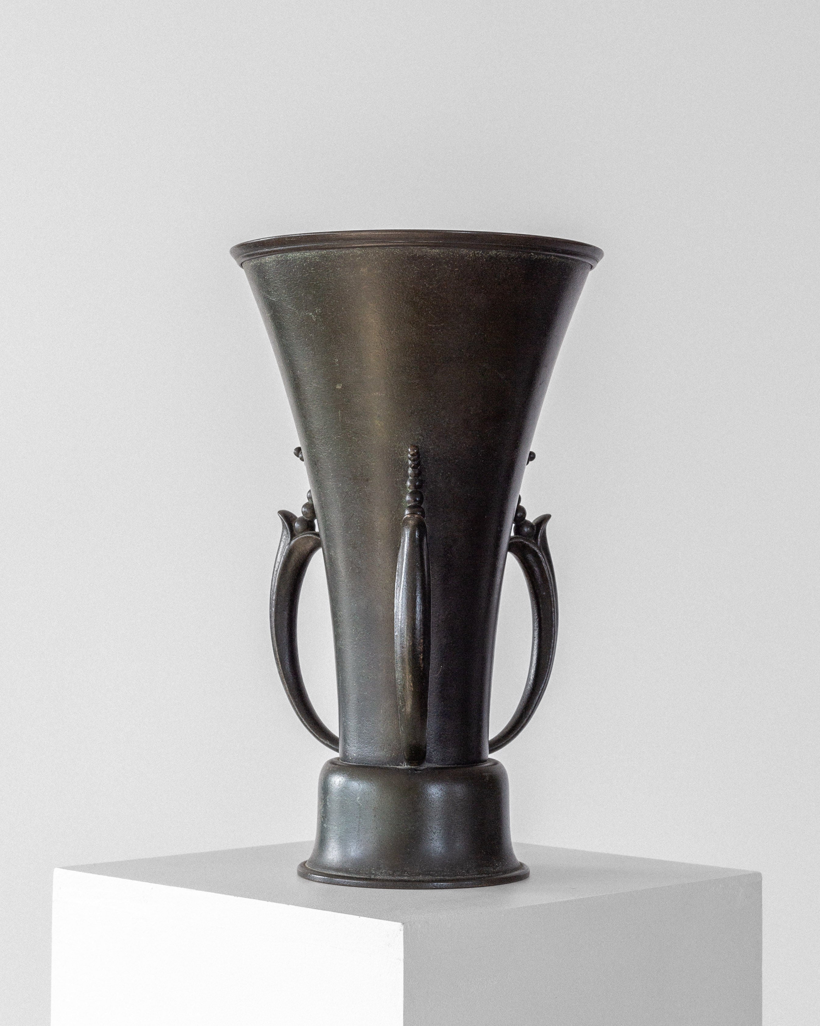 Grace Bronze Vase by Ystad Metall, 1930s
