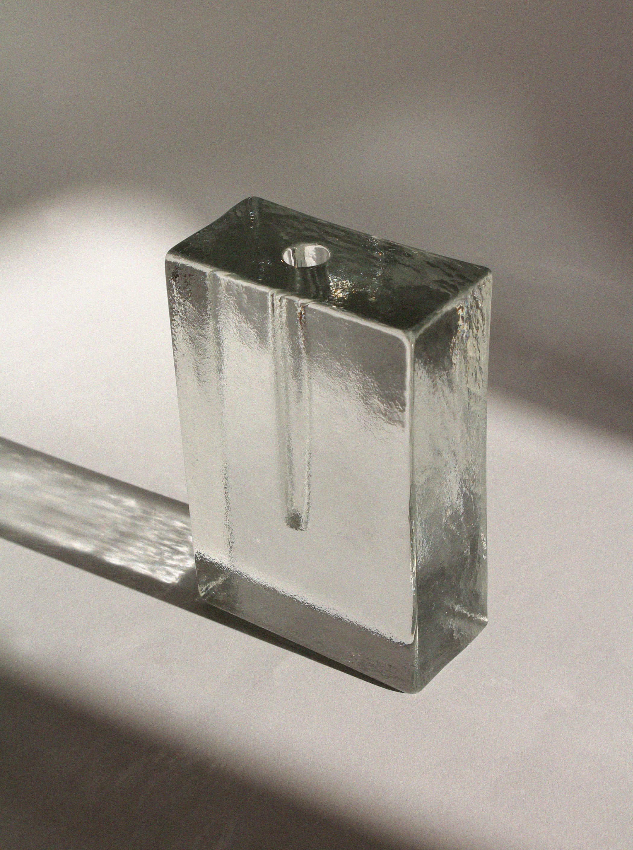 "Solifleur" Block Ice Glass Vase