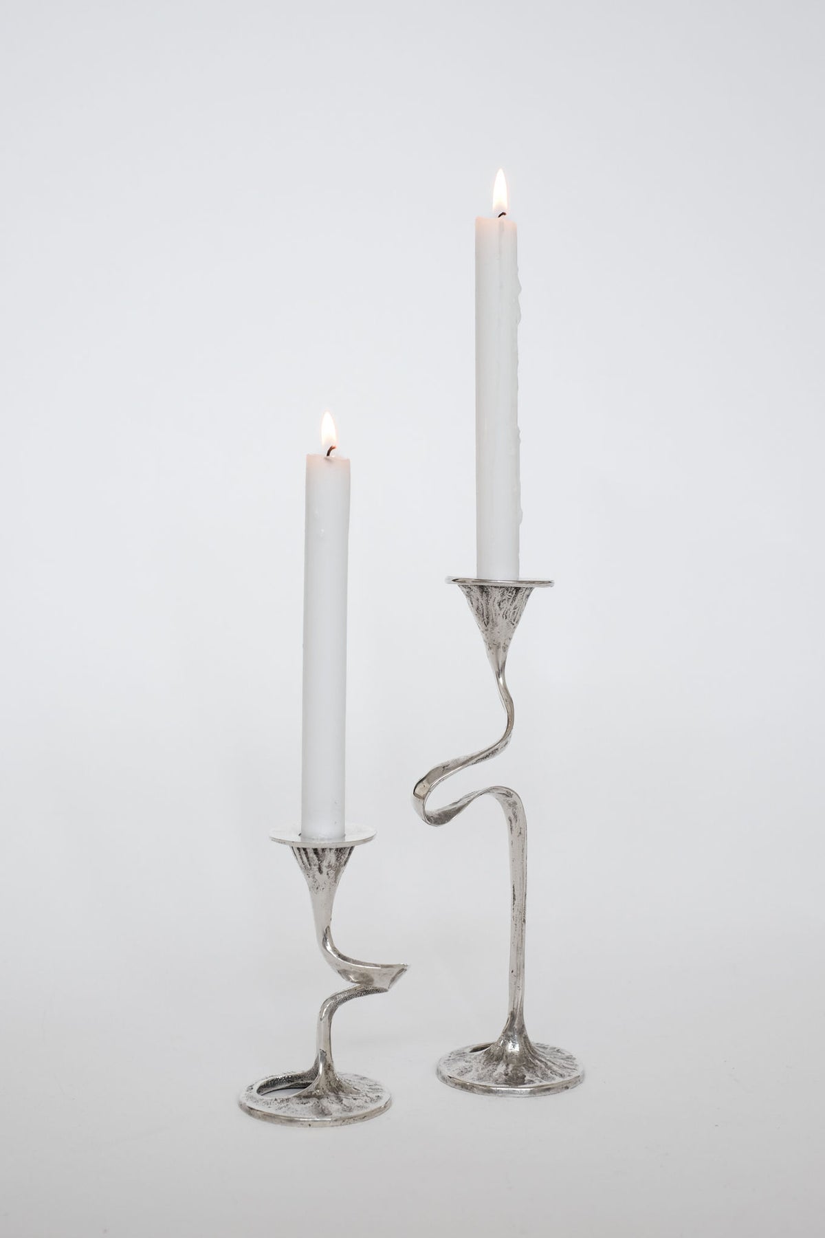 Silver-Plated Candle Holder Set 1950s by septembr
