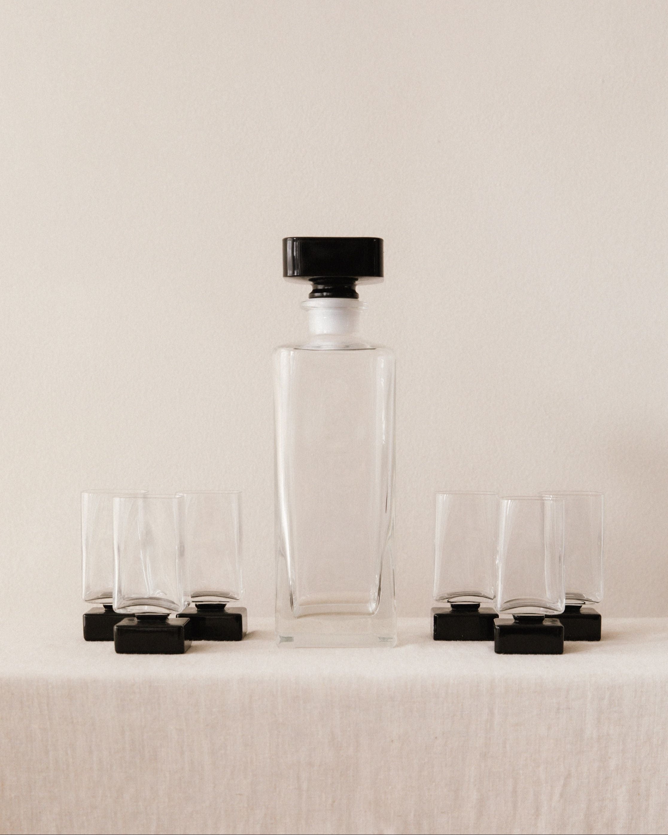 Bormioli Monet Noir Liqueur Set
