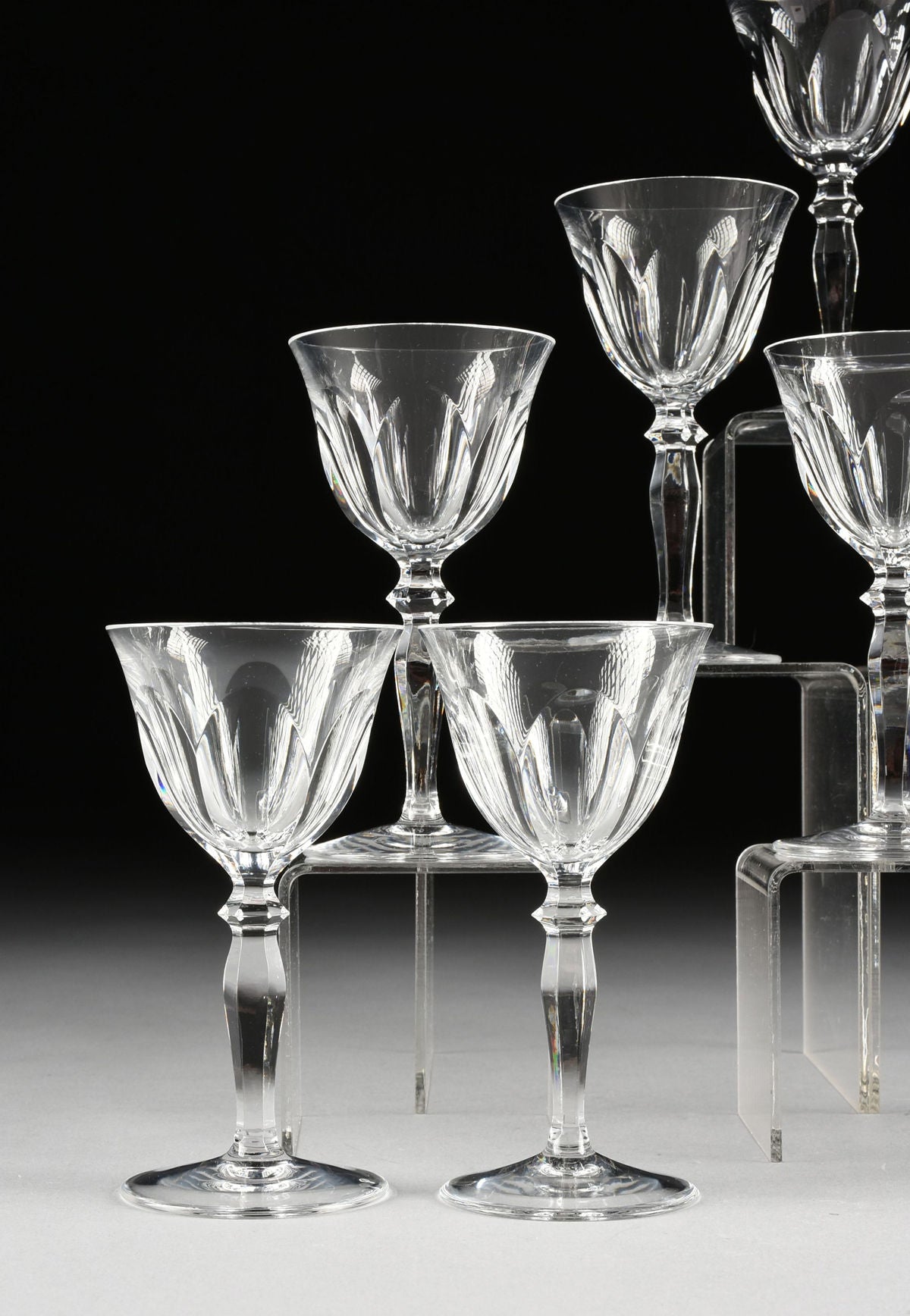 Set of 6 Peill & Putzer Crystal Wineglasses