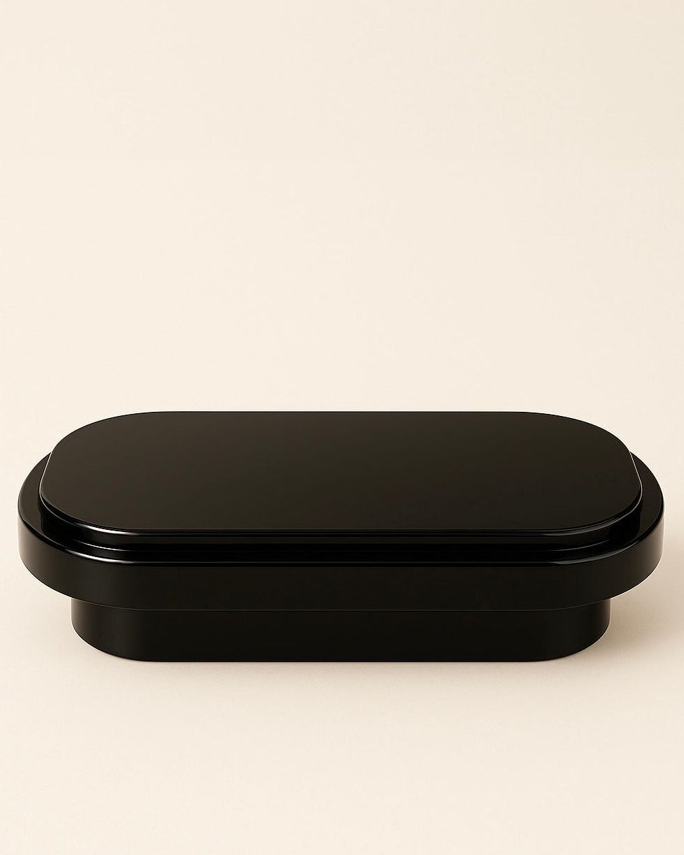Mirage Black Lacquered Wood Coffee Table