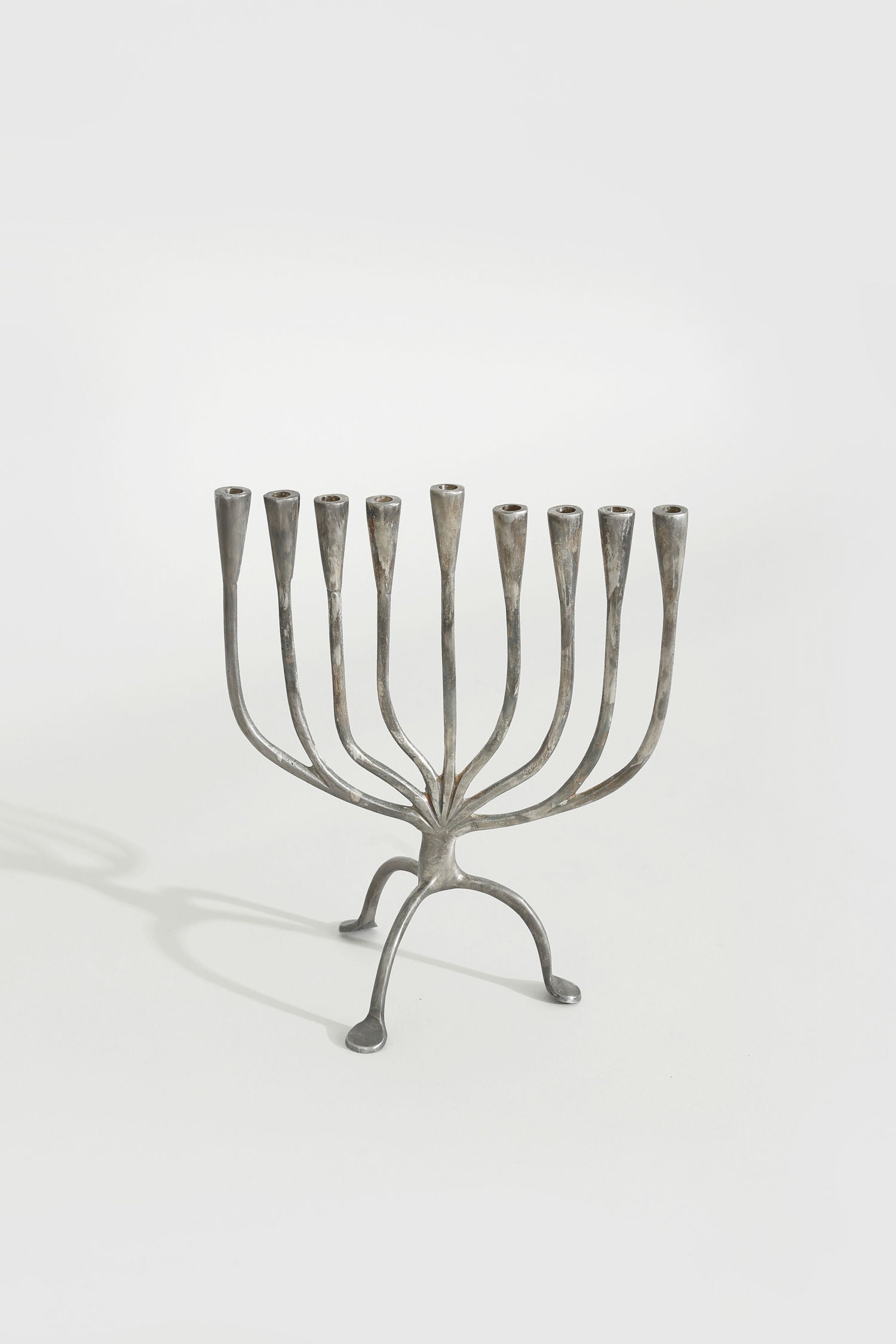 Brutalist Menorah Candleholder