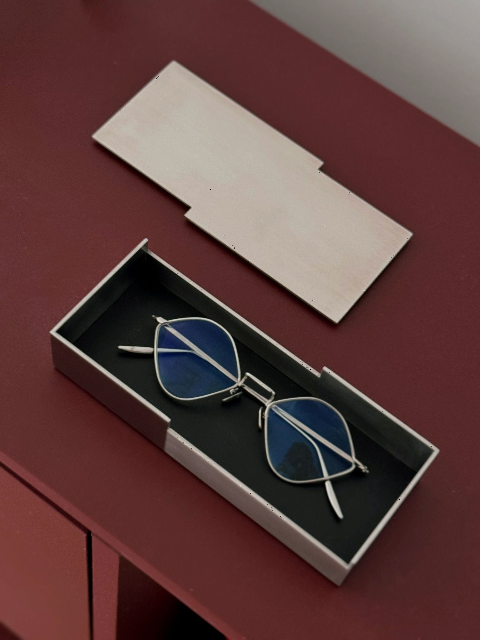 'Carlo' Long Box in Stainless Steel