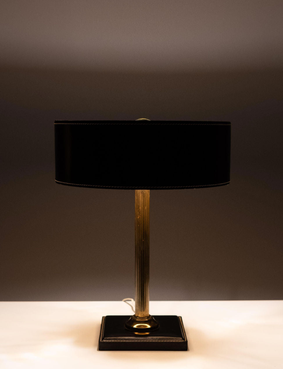 Jacques Adnet Clad Table Lamp