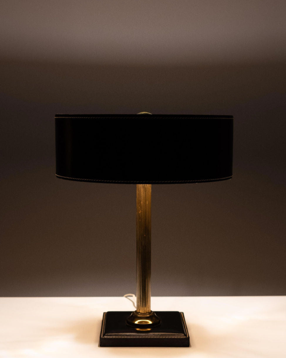 Jacques Adnet Clad Table Lamp