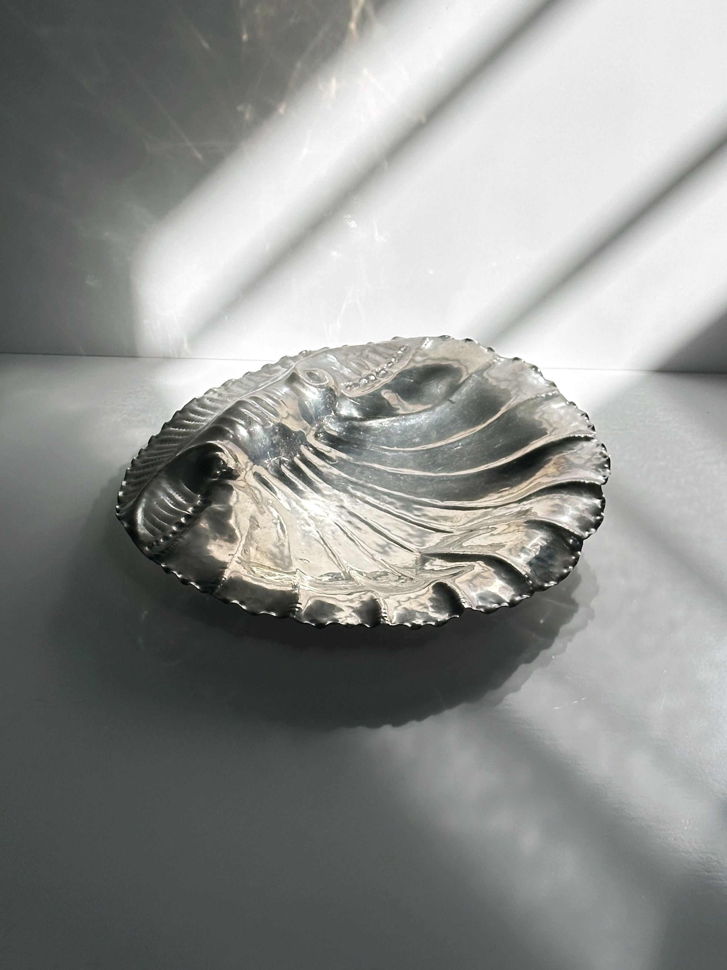 Handmade Tin Bowl in Shell Shape