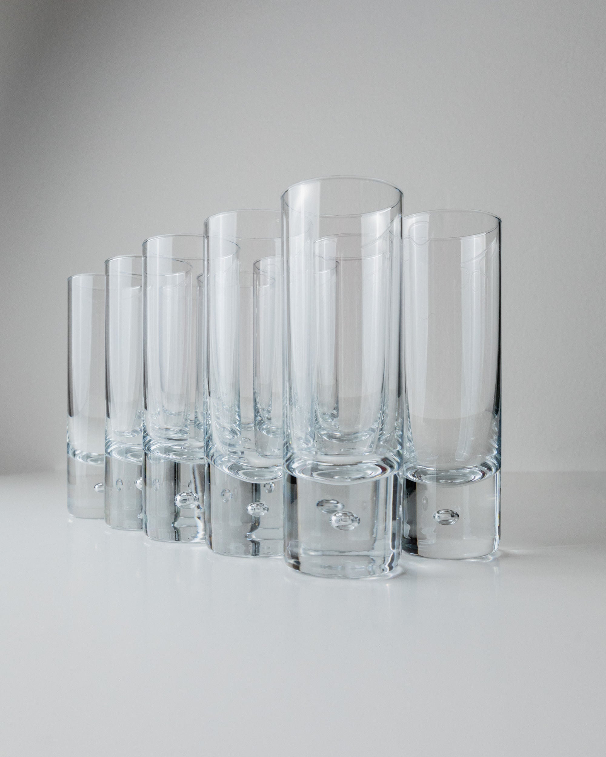 Set of 10 Murano Glass, Italy 1970s