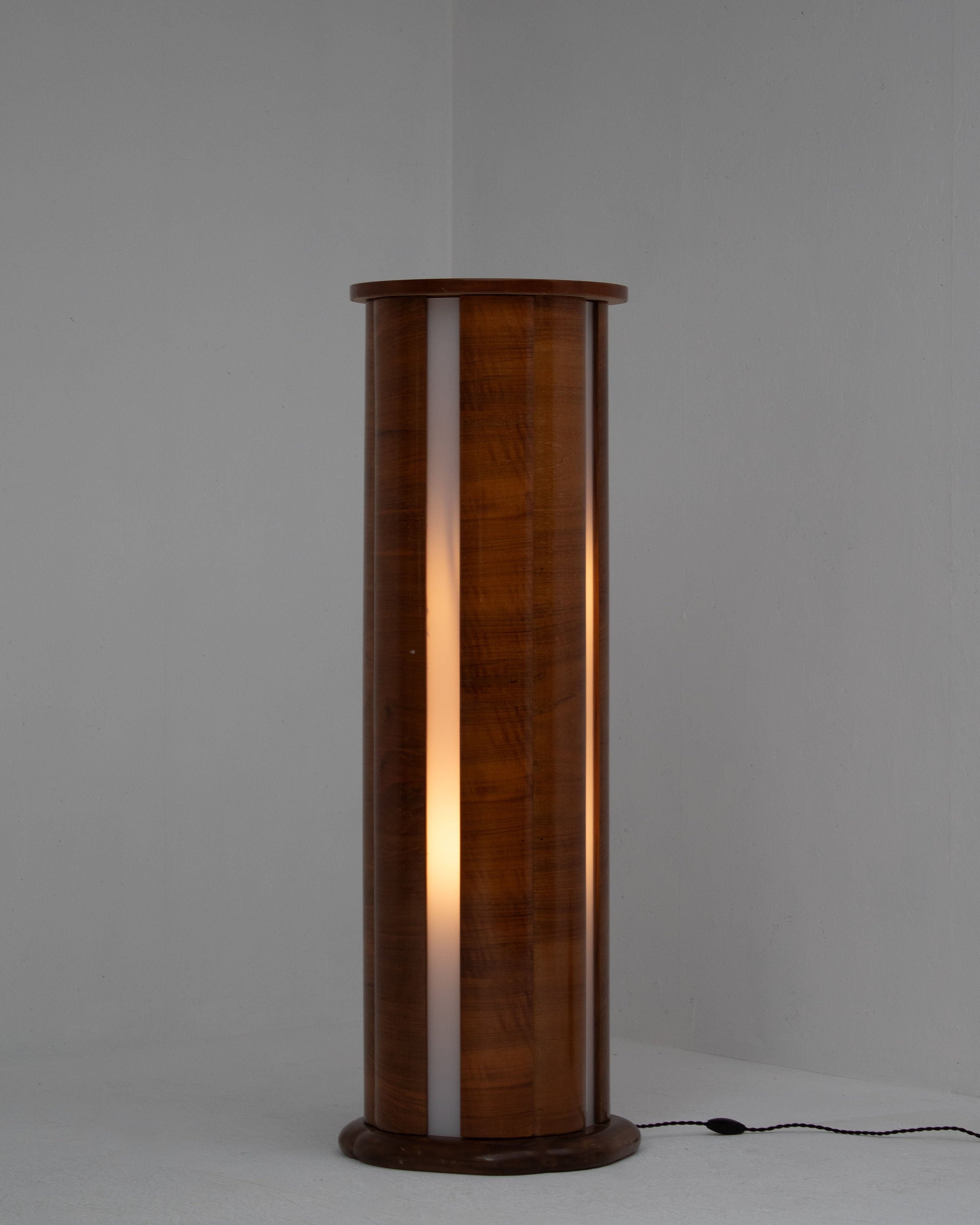 Art Deco Wooden Floor Lamp