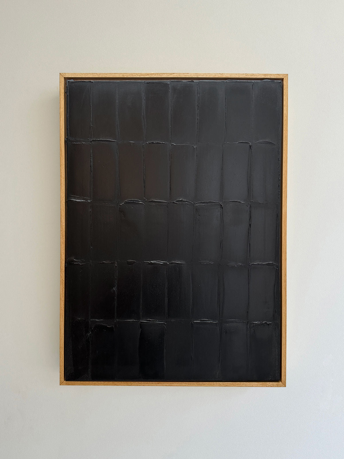 'Lamp Black - Strokes' Painting