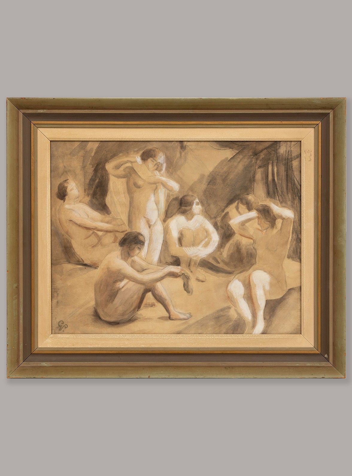 Scène de bain par Georg Pauli (1855-1935)