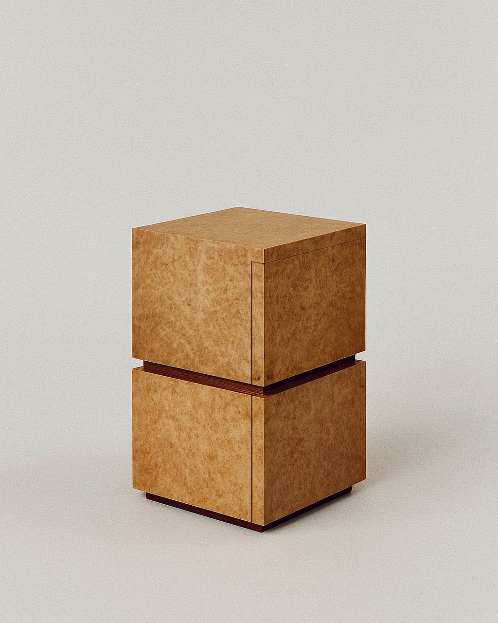 Bohult Due' Bedside Table by Caia Leifsdotter | The Oblist — handcrafted wood, warm tones