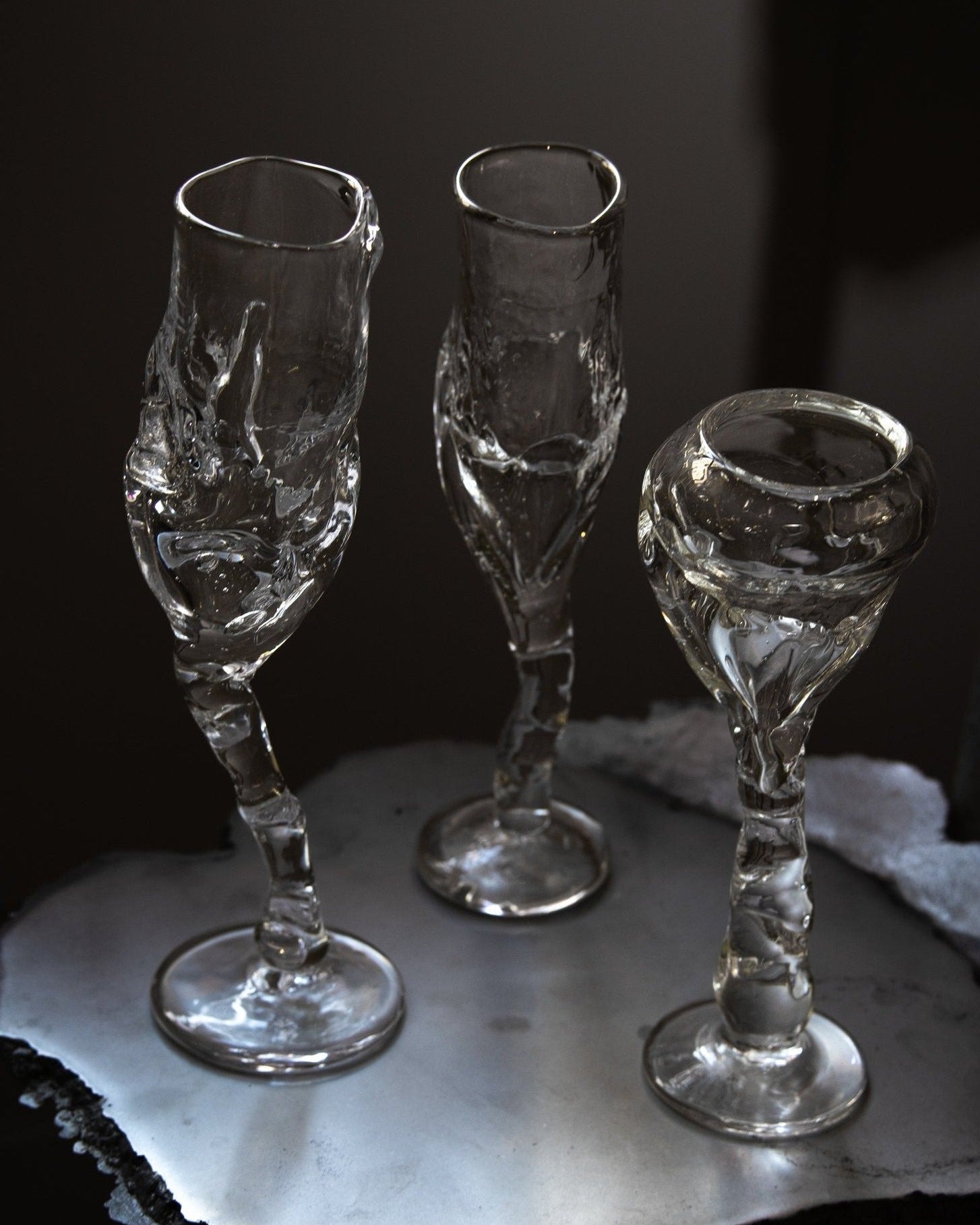 Organic Flute Champagne Glass