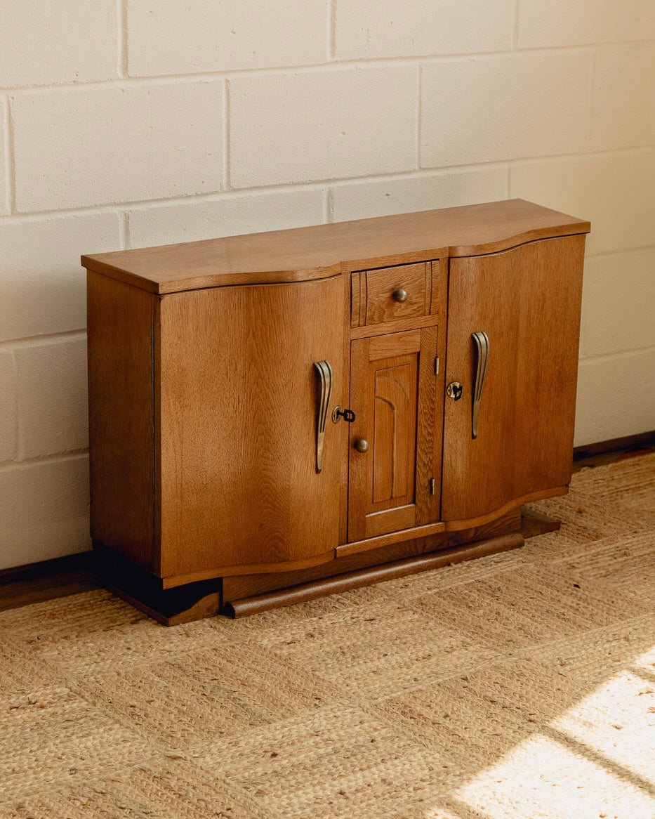 French Art Deco Oak Sideboard