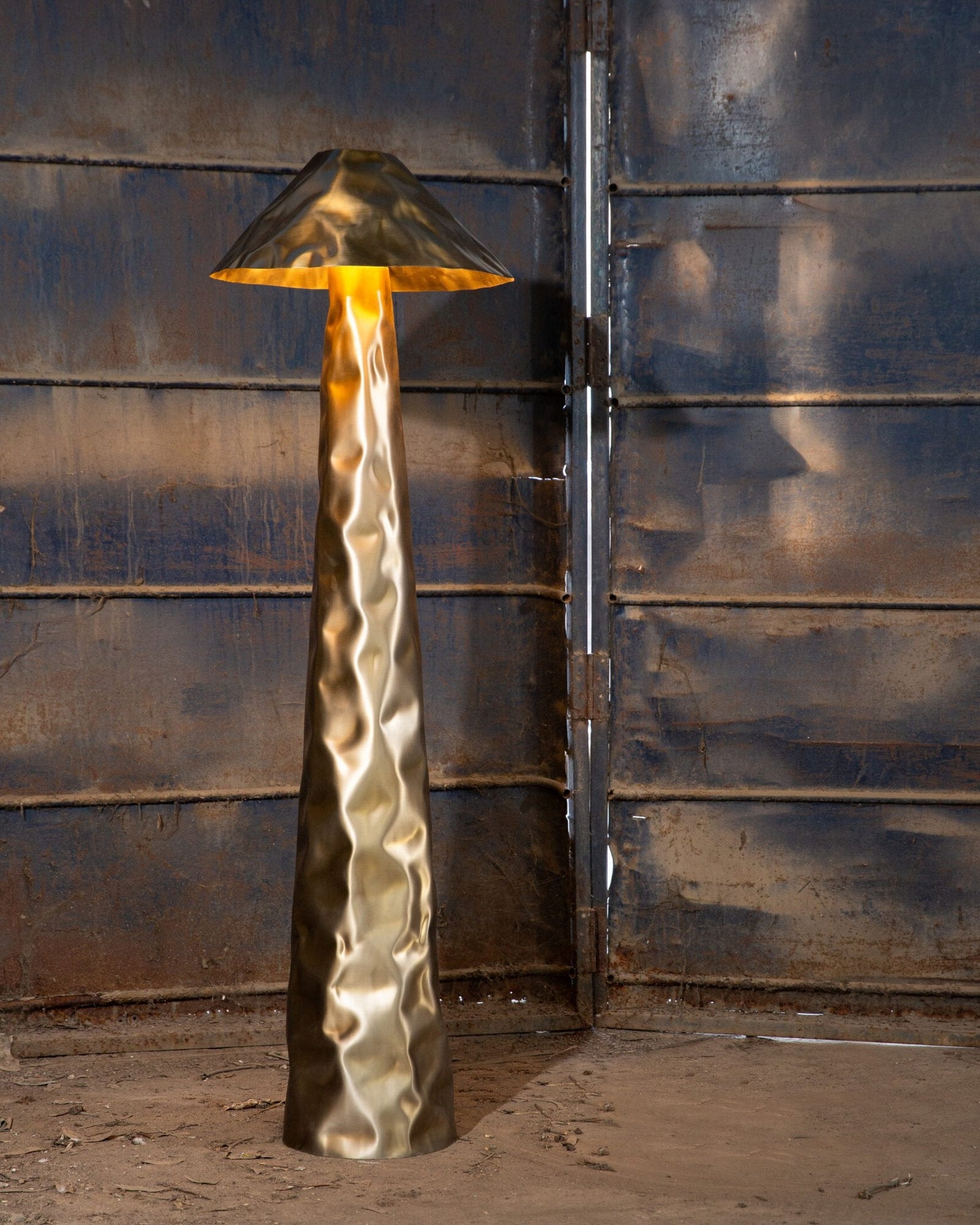 Stainless Steel Mushroom Light by Nitush Aroosh — alternate view