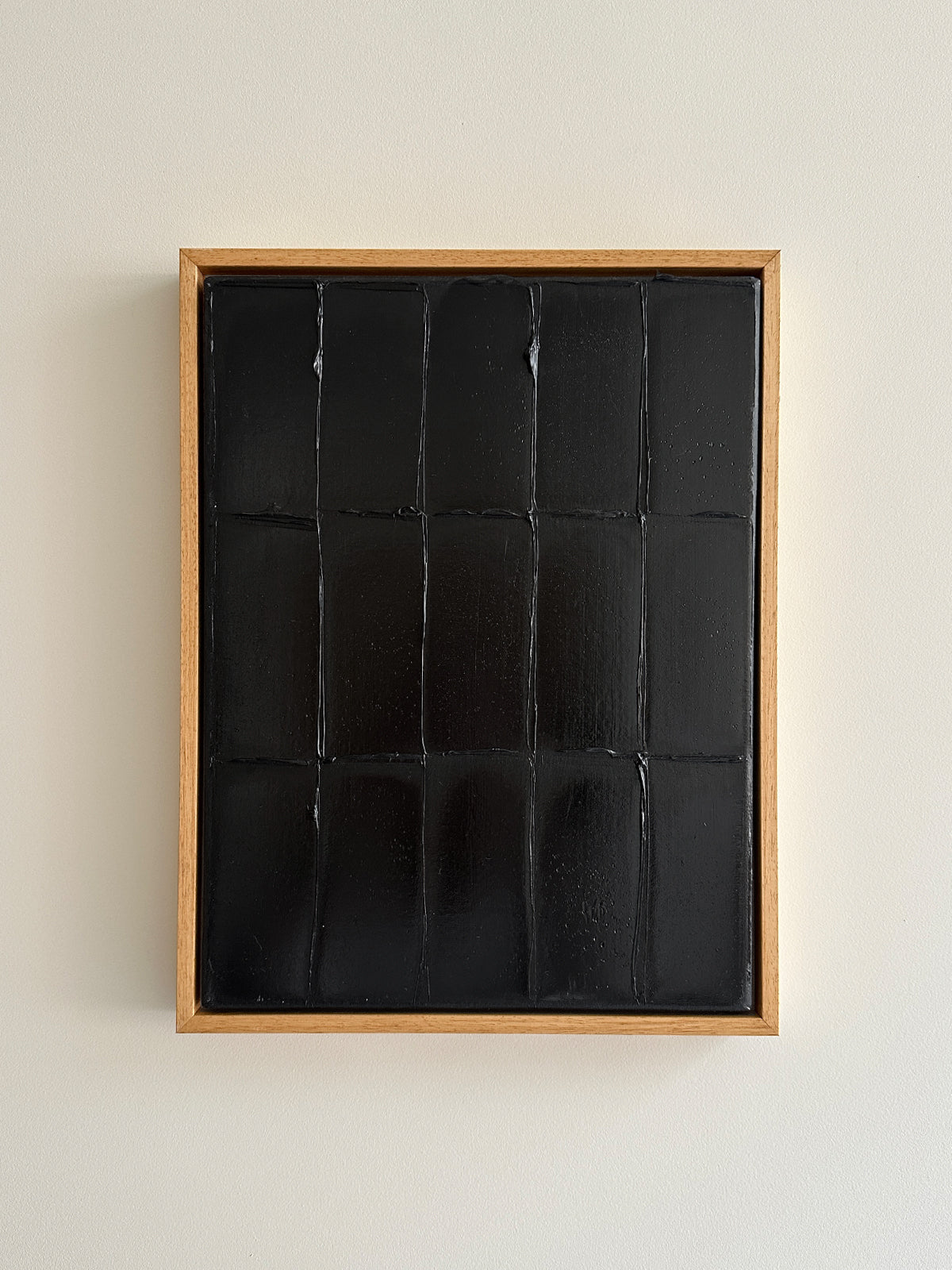 'Lamp Black Strokes' Painting