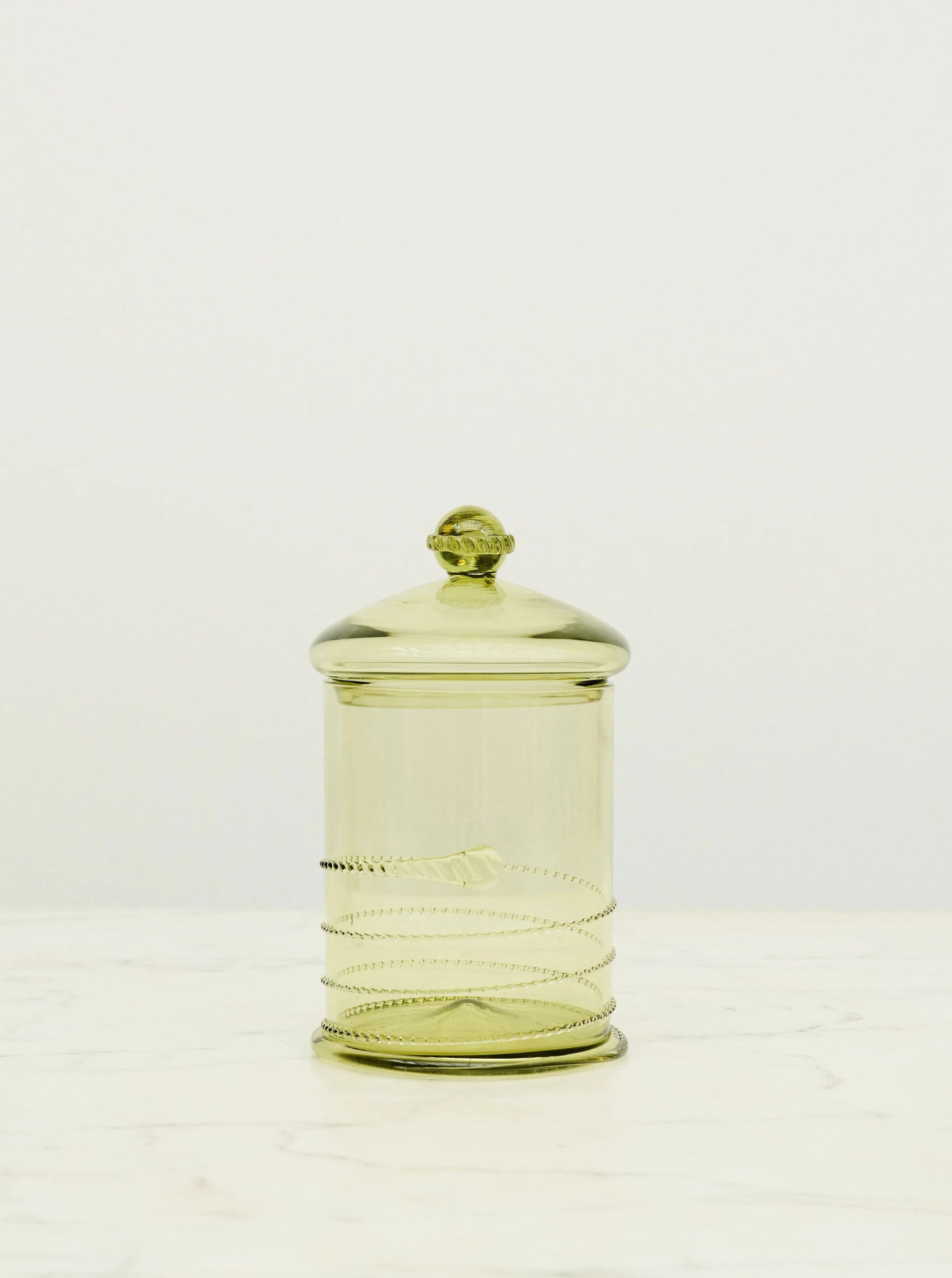 Karl Bonbonnière Swirl by Akua Objects | The Oblist — handcrafted glass, pale green