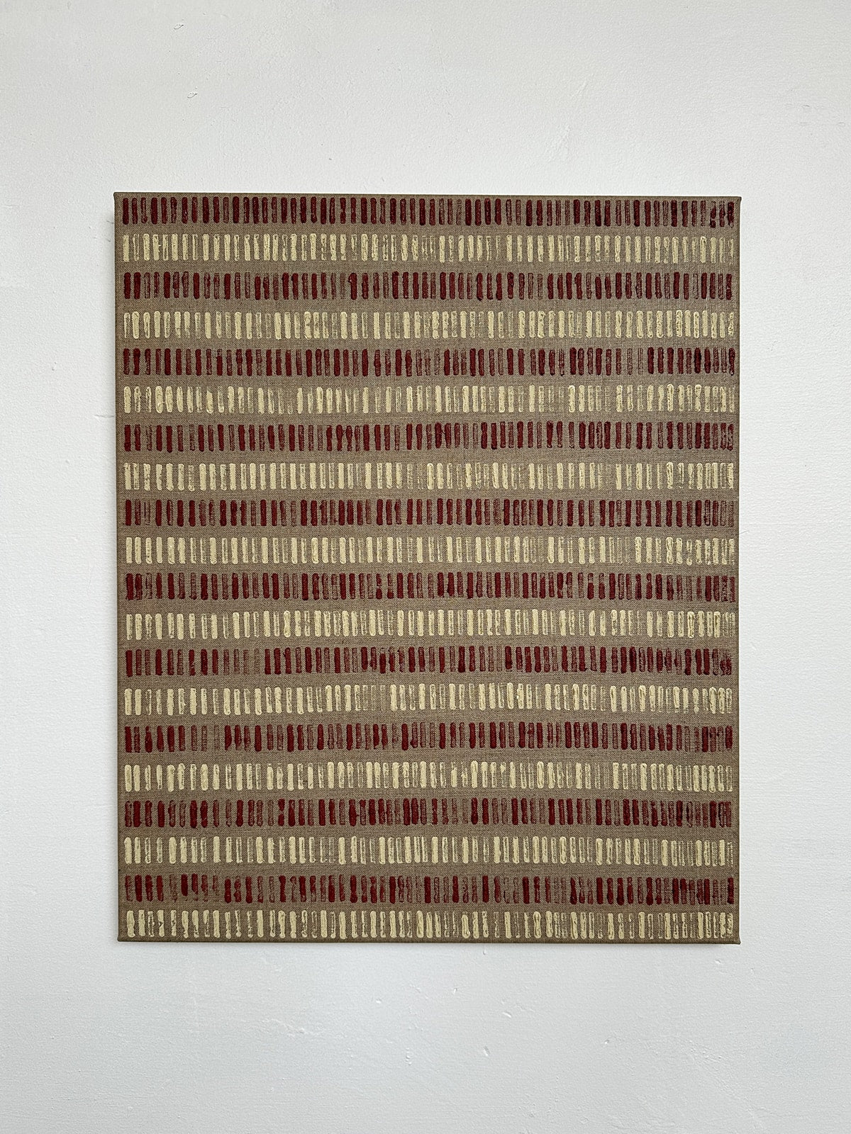'Buff Red - Reversed Turf' Painting by Roi Elmaliah | The Oblist