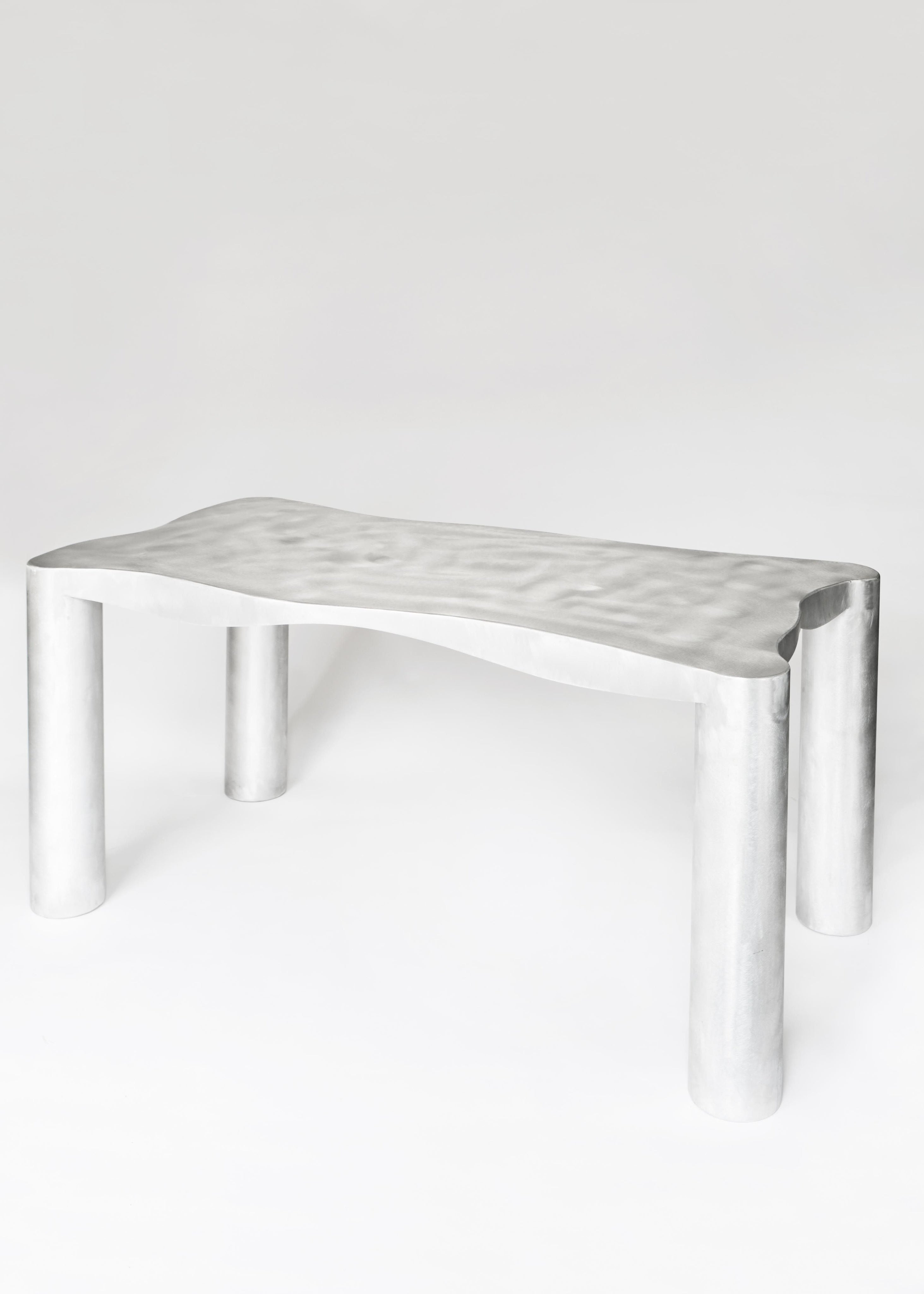 Aluminum Dining Table by Six Dots Design | The Oblist — modern aluminum material