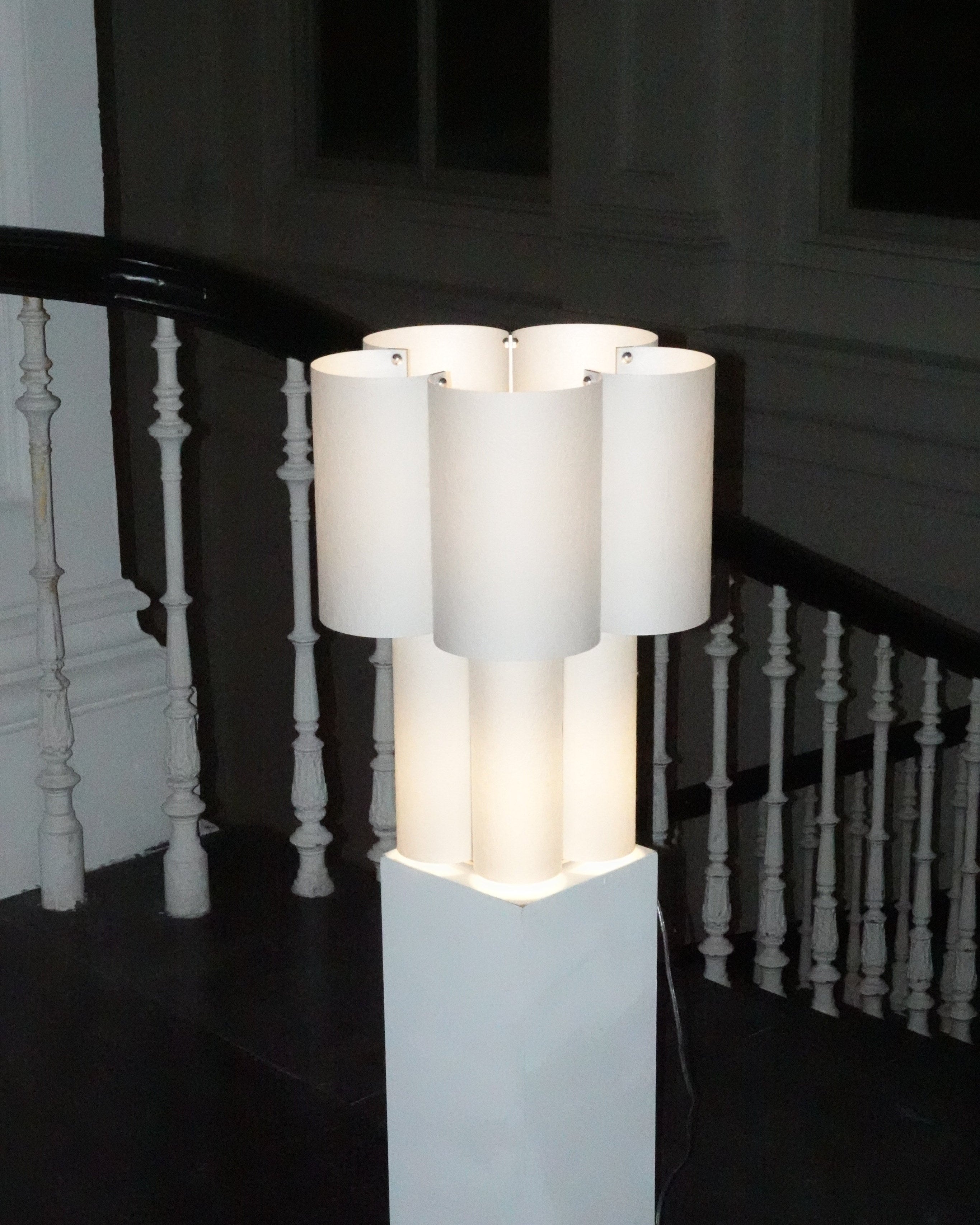 Soom Hanji Table Lamp by Hun Lee | The Oblist — modern white design