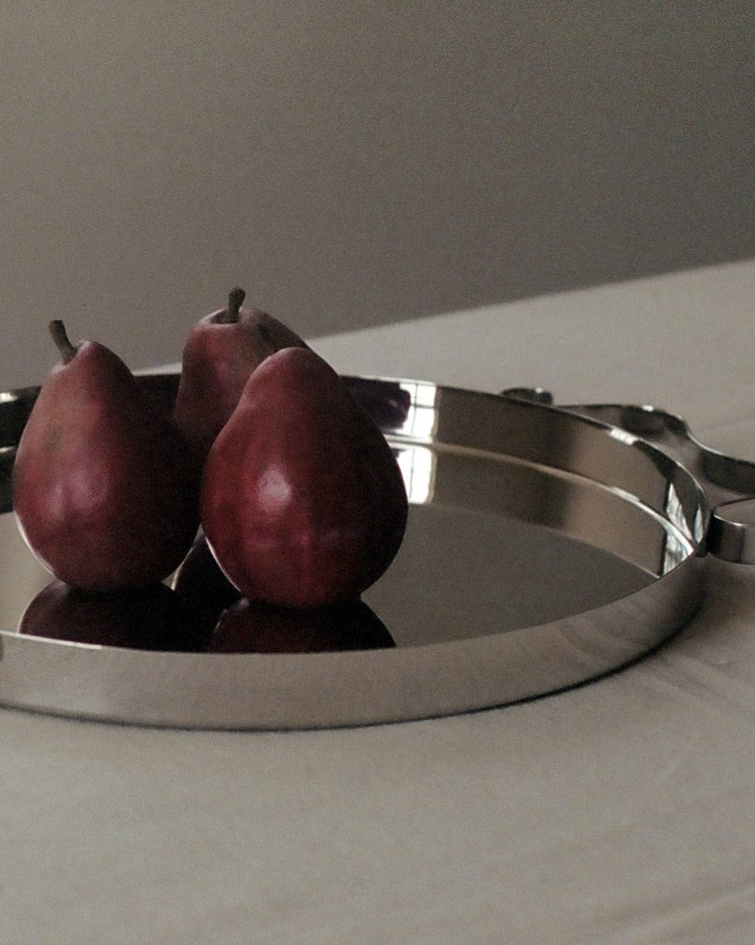 Squiggle Tray – Mirror Steel by Sophie Lou Jacobsen