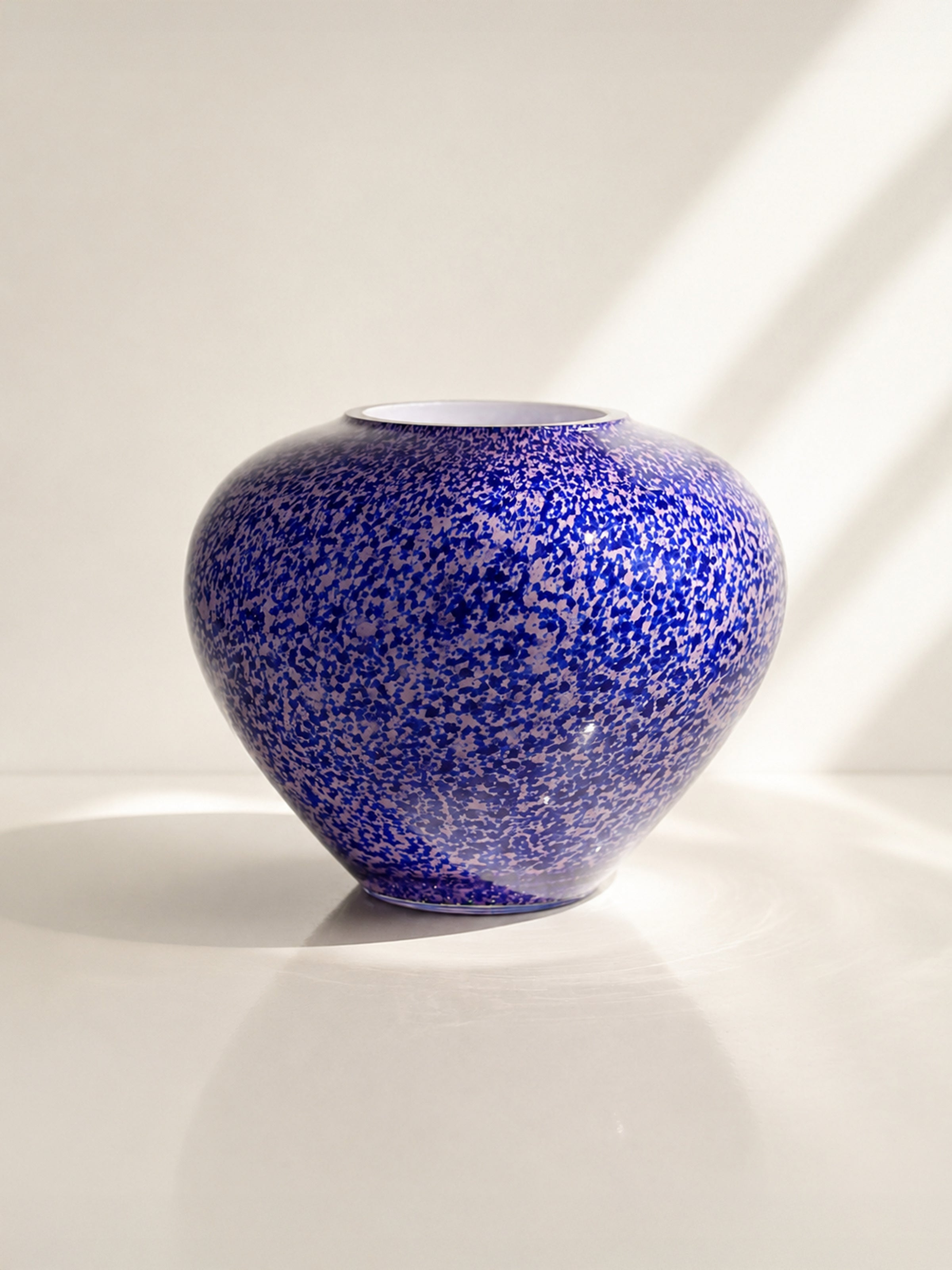 WMF Art Deco Blue & Lilac Overlay Glass Vase - 1930s by Dodo Vintage | The Oblist