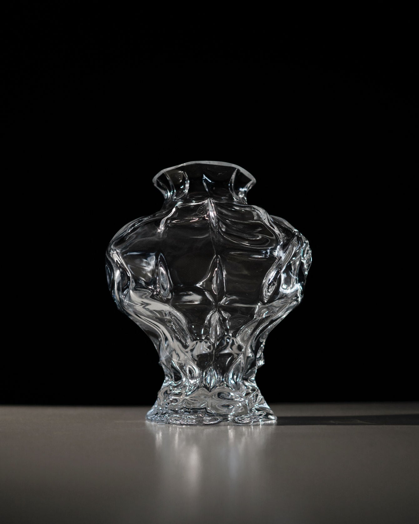 Ammonit Vase - Clear by Hein Studio | The Oblist — handcrafted glass design