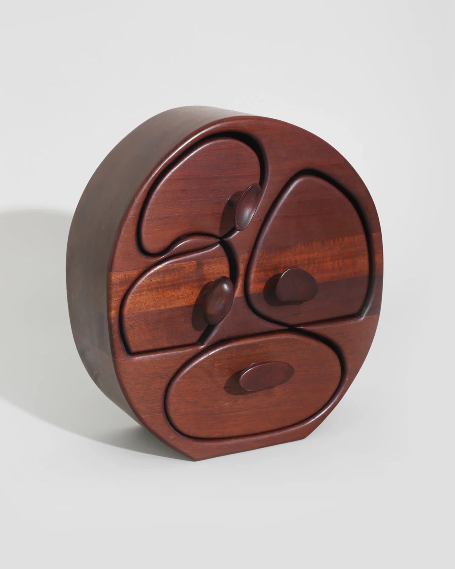 Mahogany Handmade Jewelry Box, Signed by Villa | The Oblist — handcrafted dark wood design