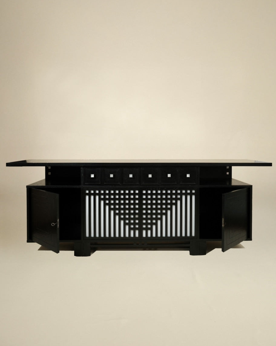 Charles Rennie Mackintosh Black Sideboard — lifestyle setting