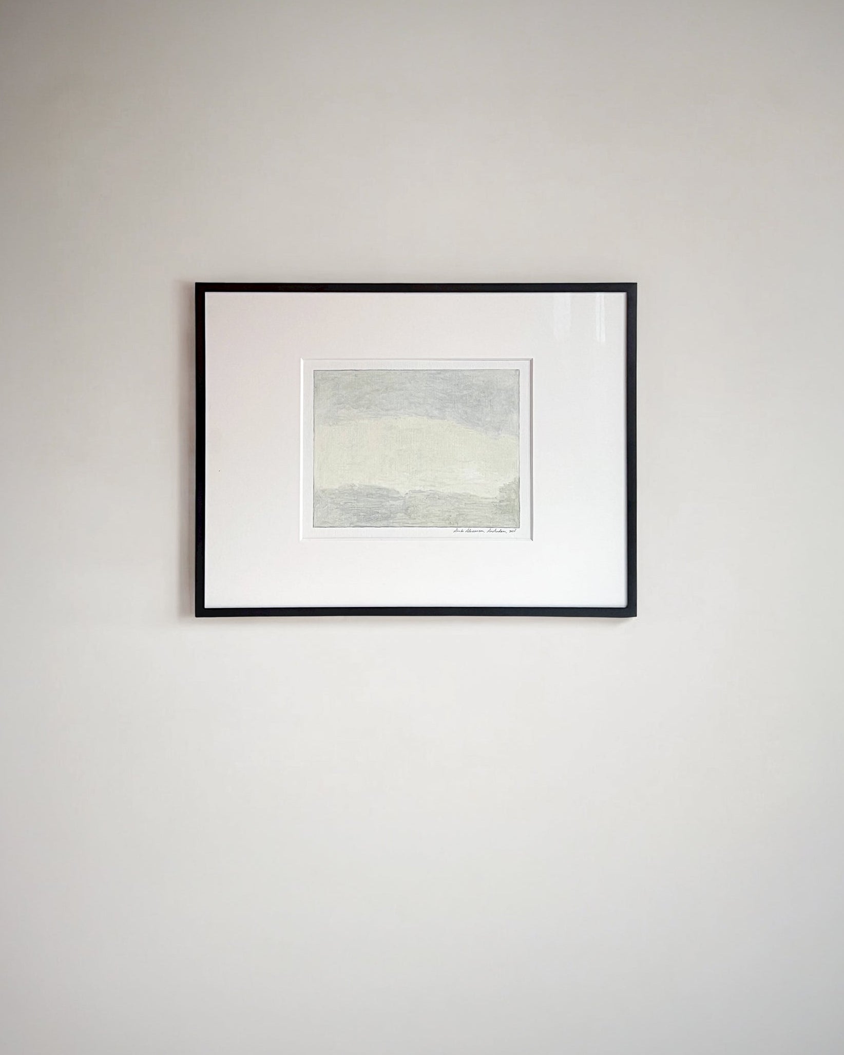 Oil Painting on Paper - 22 by Aimée Adriaansen | The Oblist — muted colors, framed artwork