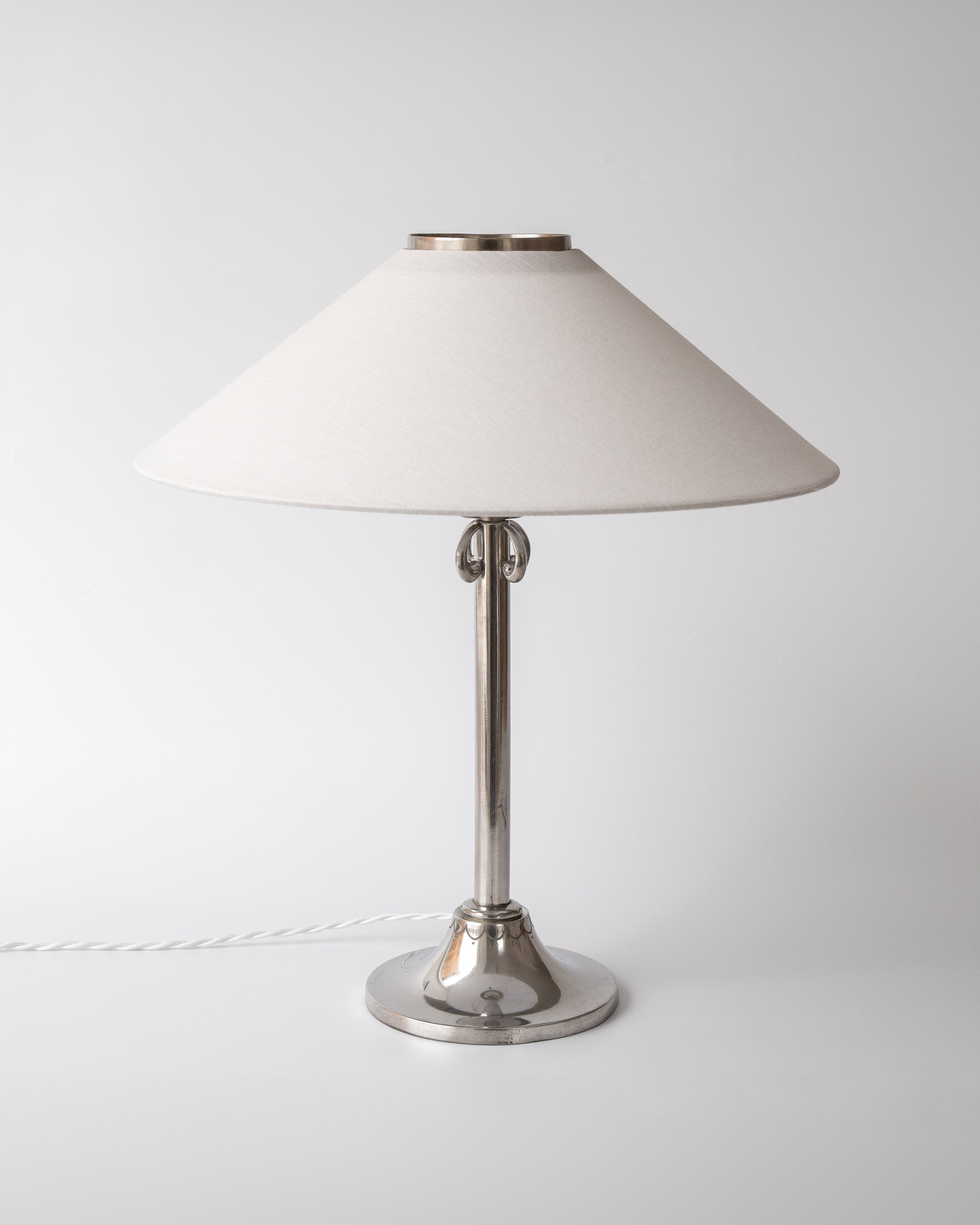 Art Deco Pewter Table Lamp by Celestine Andersson, 1930, Sweden