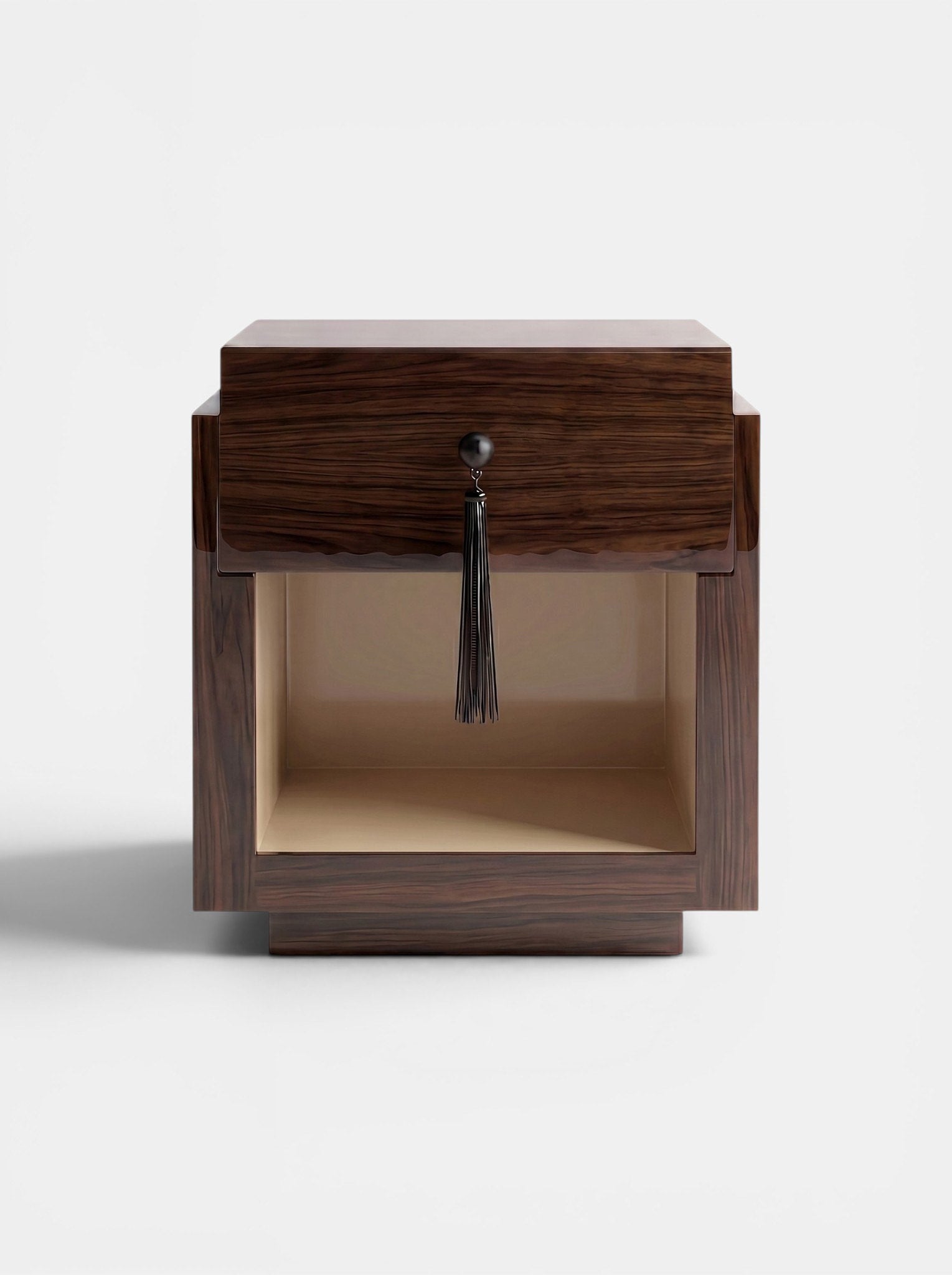 Leo Glossy Wood And Off-white by Marbera | The Oblist