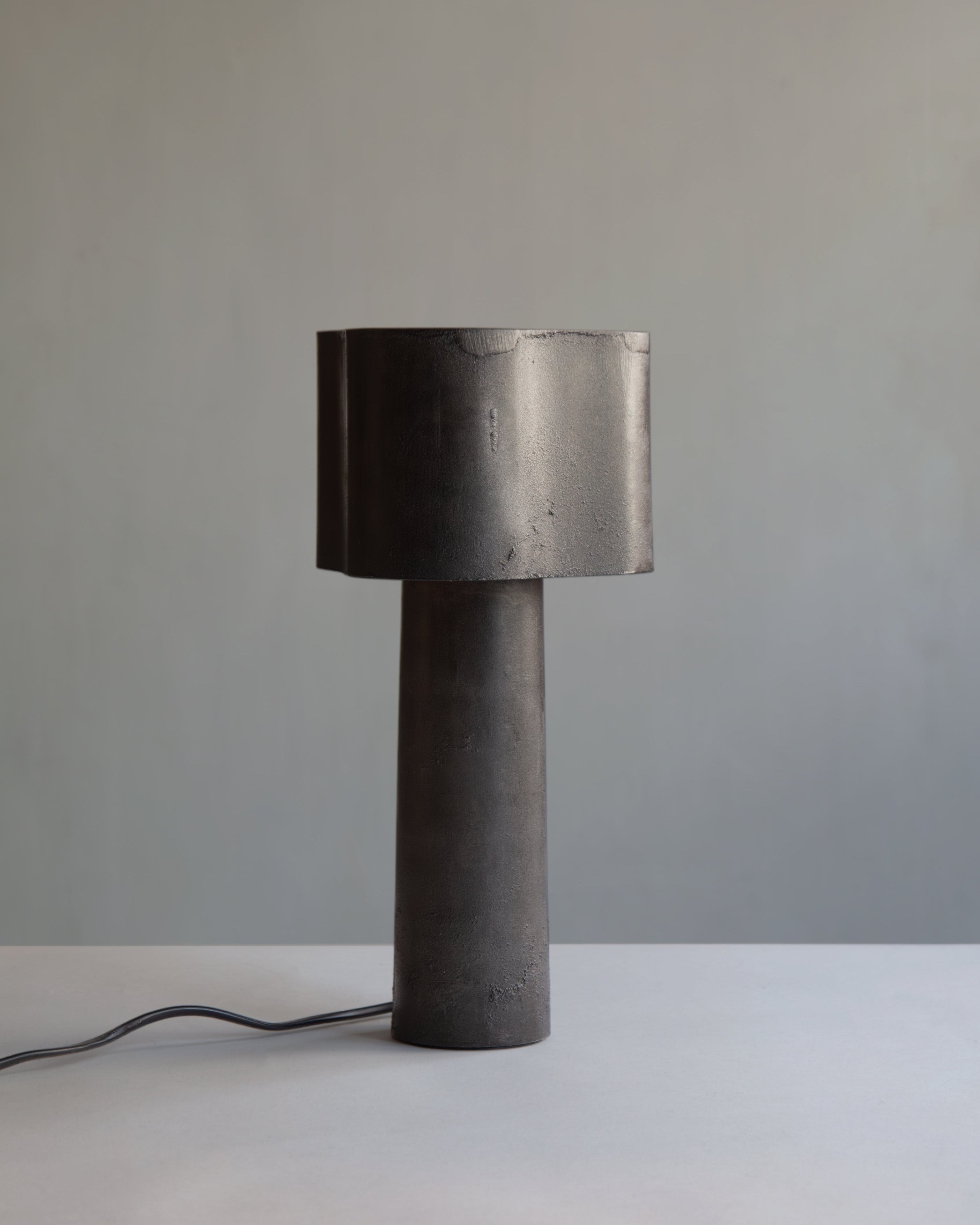 Coy Table Lamp - Blackened Aluminium by Stem | The Oblist