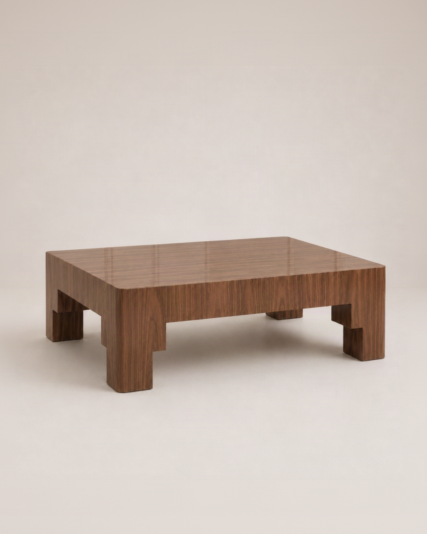 Adrian Coffee Table - Glossy Walnut by RIJD Interior | The Oblist