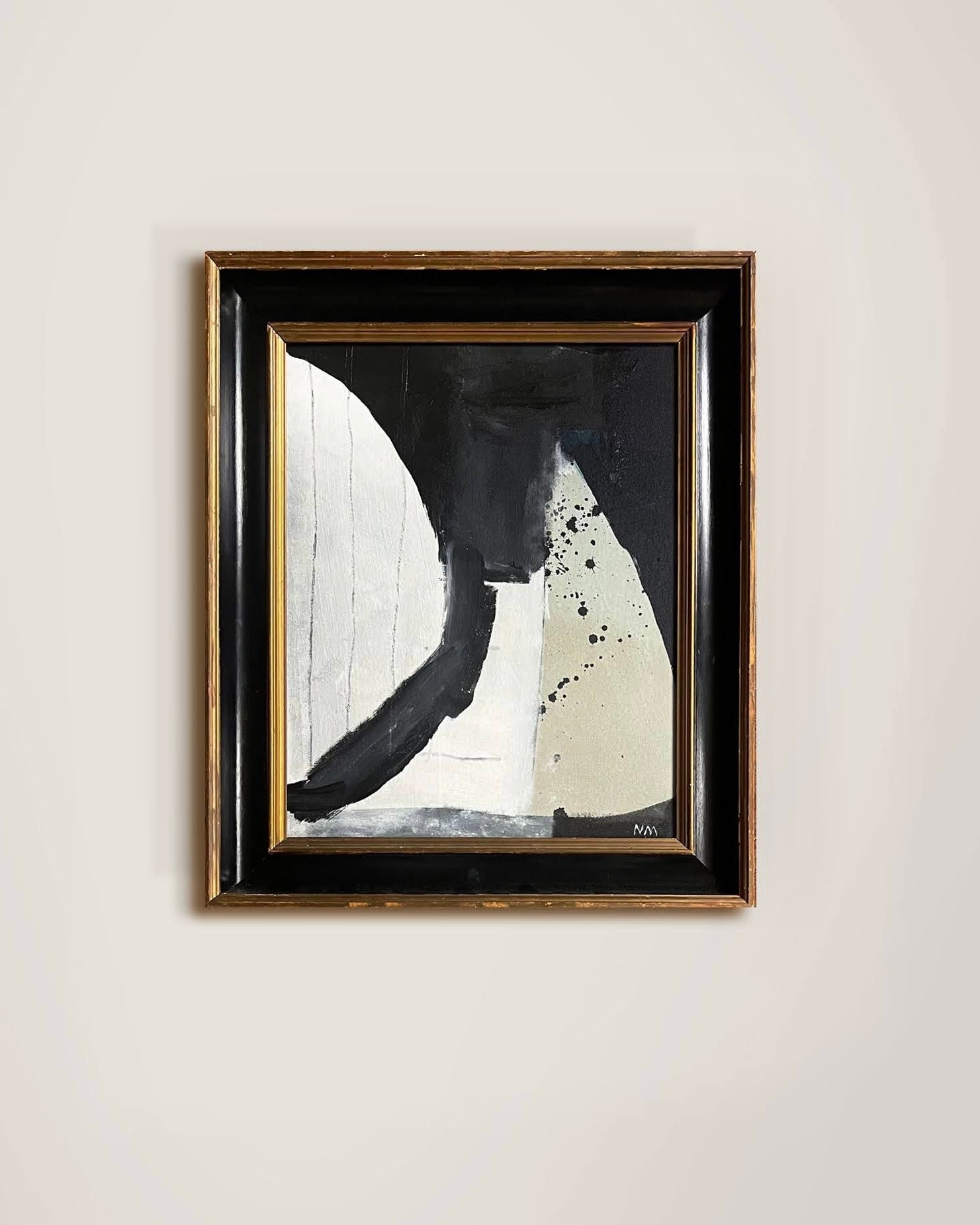 "Narragansett IX" Ink, Acrylic and Charcoal on Canvas