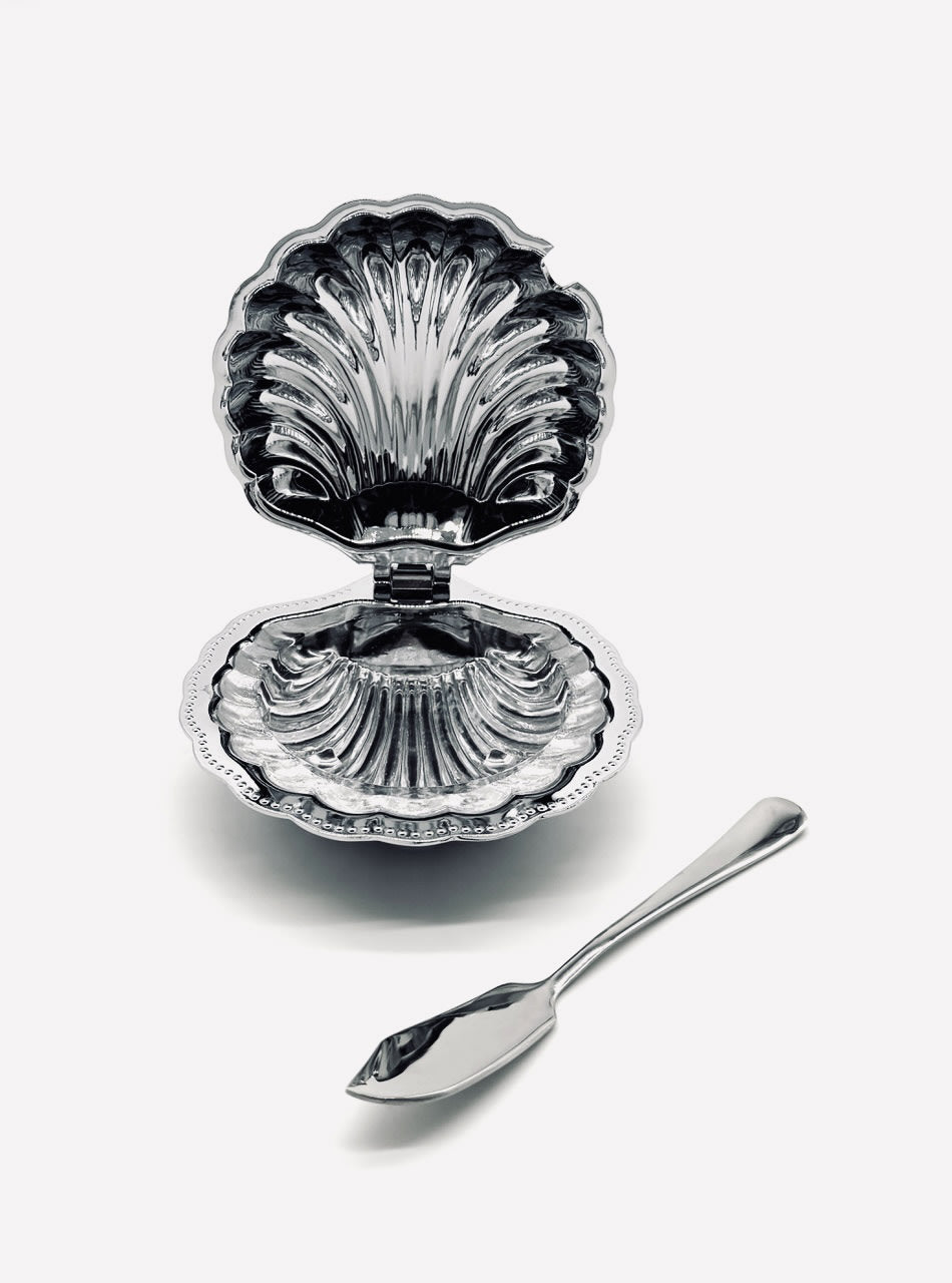 Shell Dish in Glass and Steel by LA PARADE | The Oblist