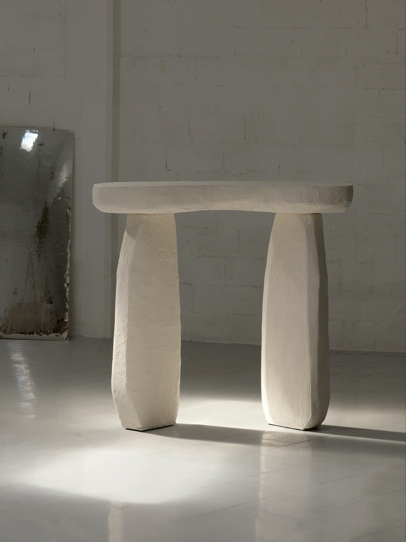 Ruins Console 1.0 by Szymon Keller | The Oblist — handcrafted white stone