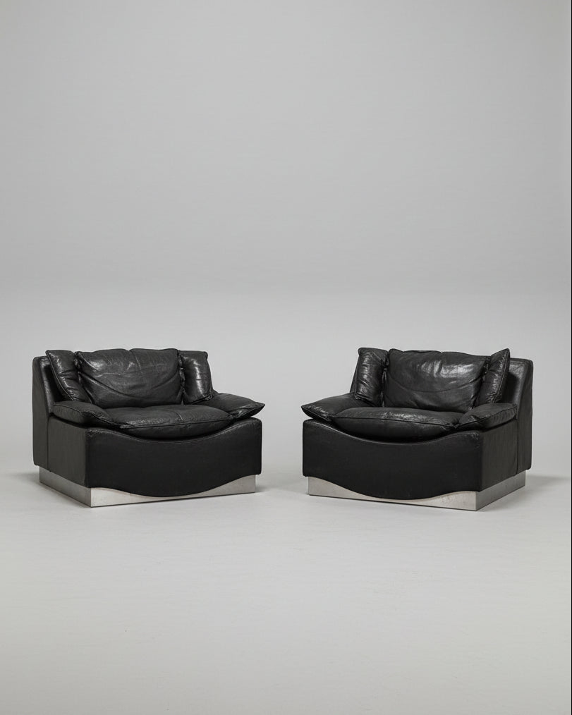 Pair of Armchairs by Luciano Frigerio, Italy 1960s