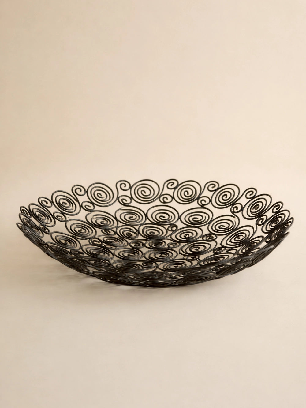 1990s French Vintage Wire Sculpture Fruit Bowl by Blisse | The Oblist