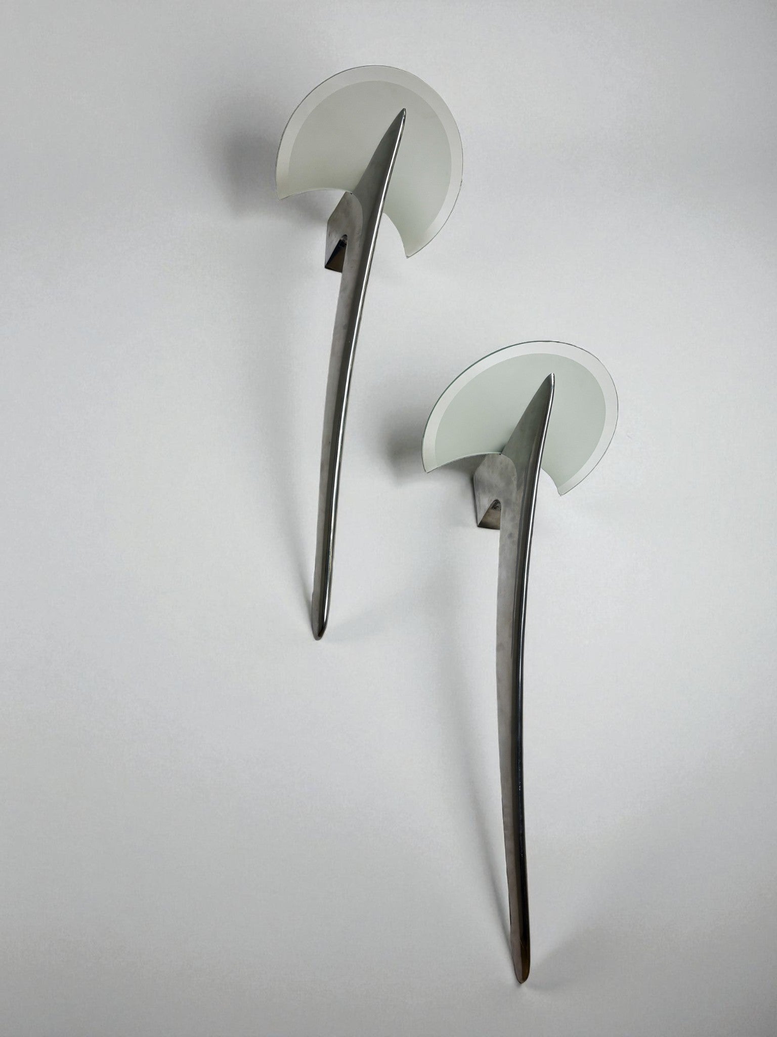 Pair of XXL "Alien" Wall Sconces by Taller Uno, Spain, 1970s by Malamar Studio | The Oblist