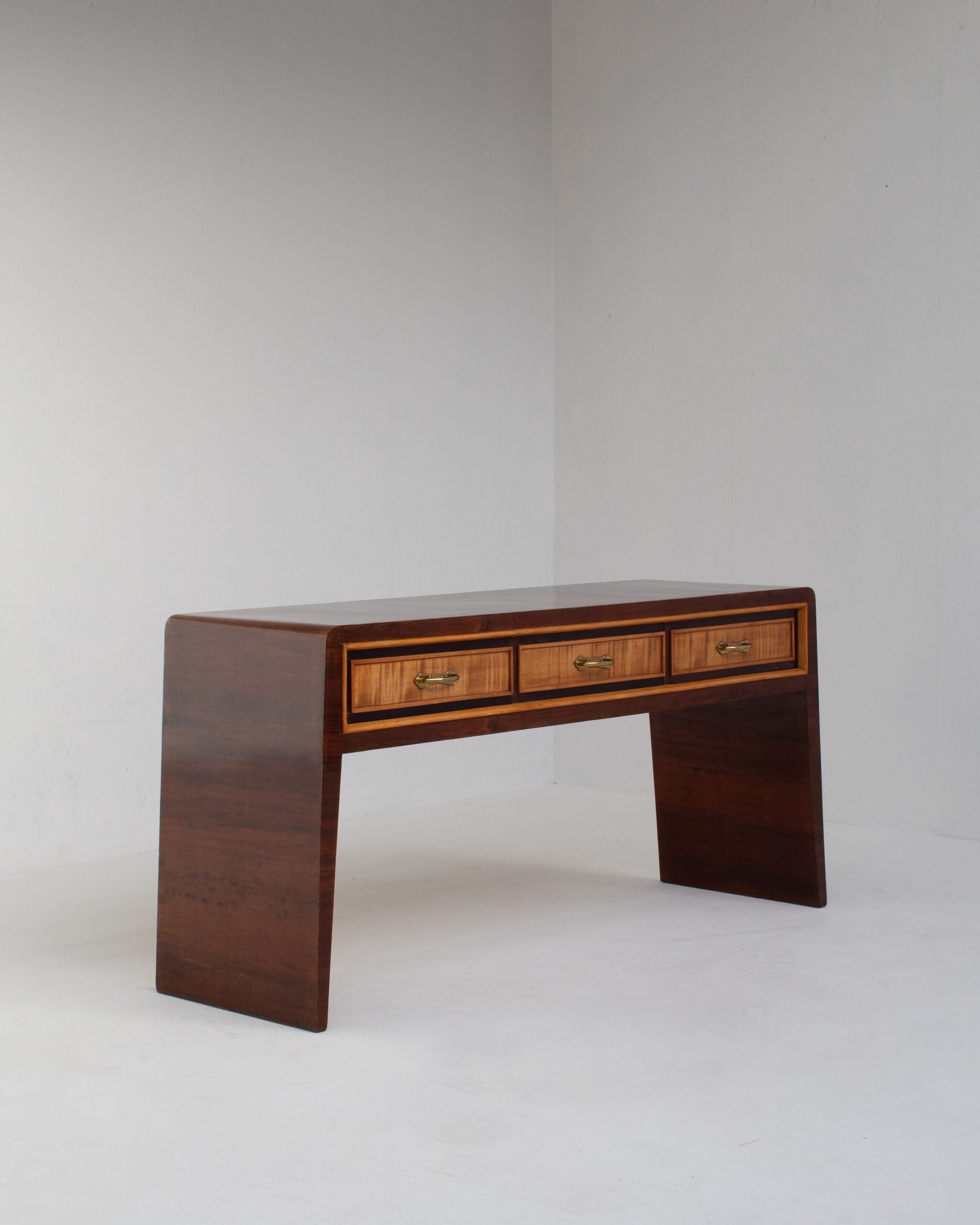Art Deco Wooden Sideboard by Malata Antwerp | The Oblist — walnut wood finish, handcrafted