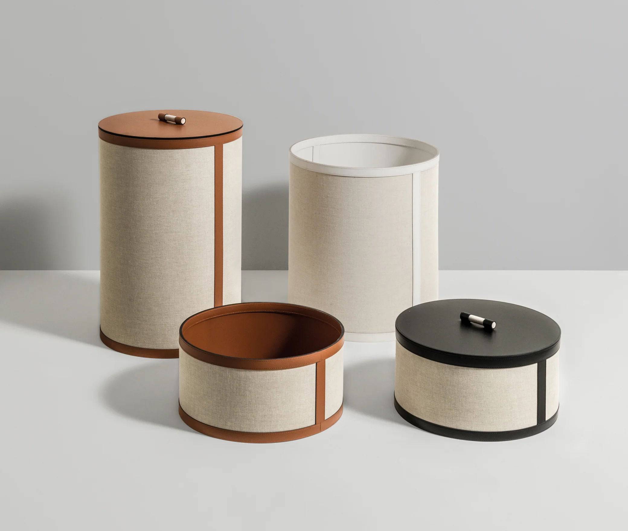 Baskets Penelope Tall Round Basket Pinetti