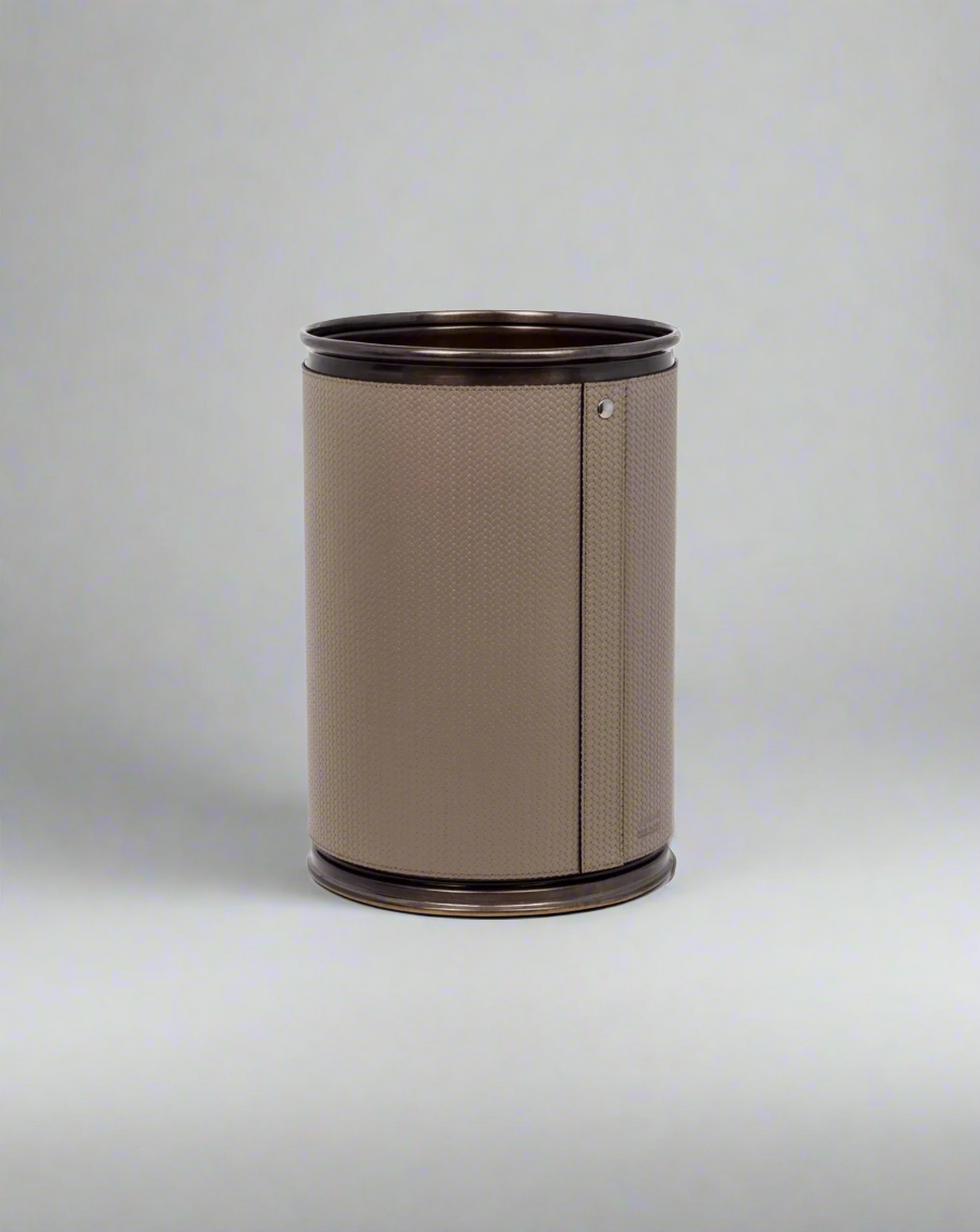 Desk Accessories Round Metal Bin Pinetti
