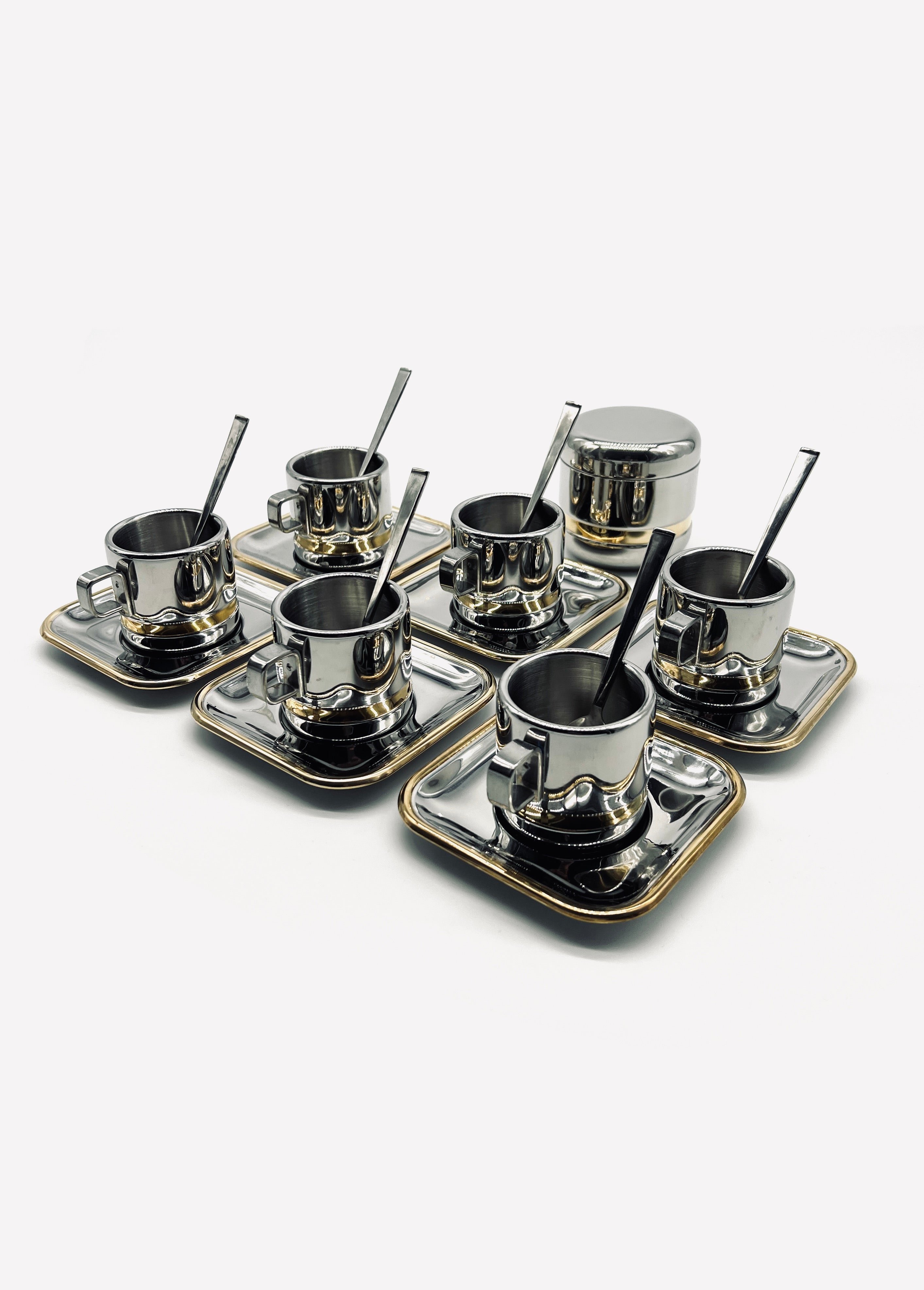 Tasses italiennes et sucrier