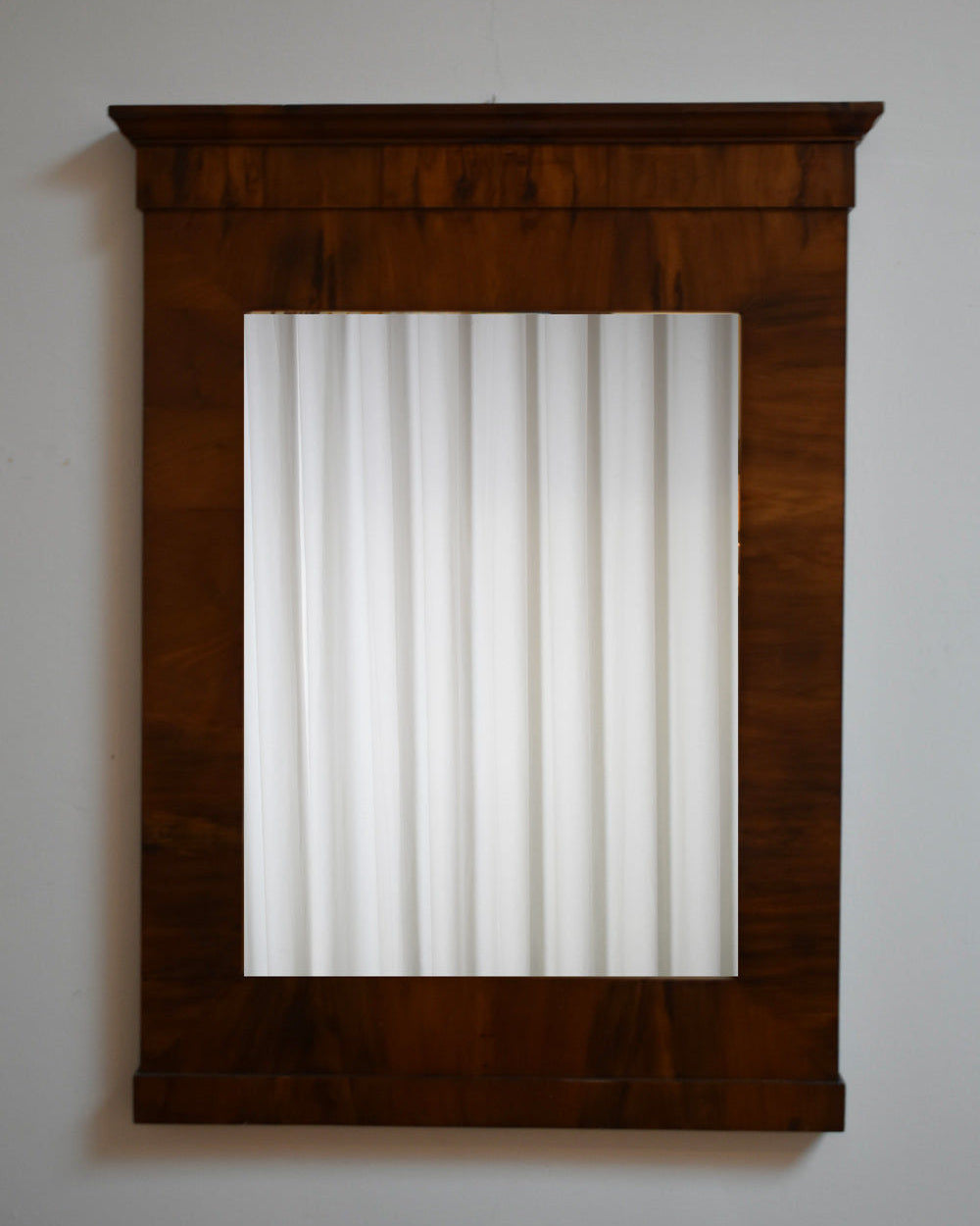 Empire Style Mahognay Beveled Mirror, 1940s.