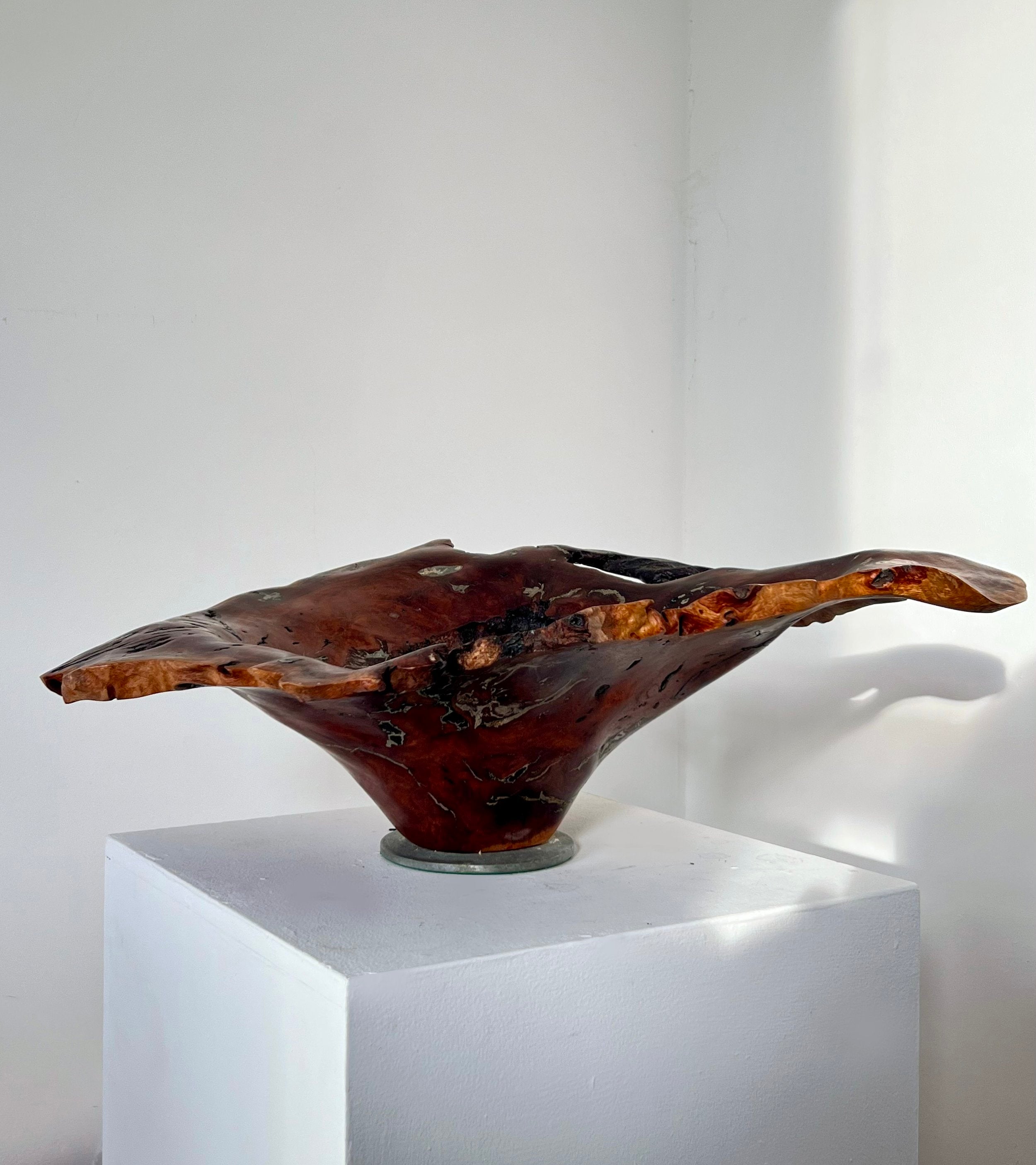 Australian Burl & Pewter bowl by Porter Studio | The Oblist