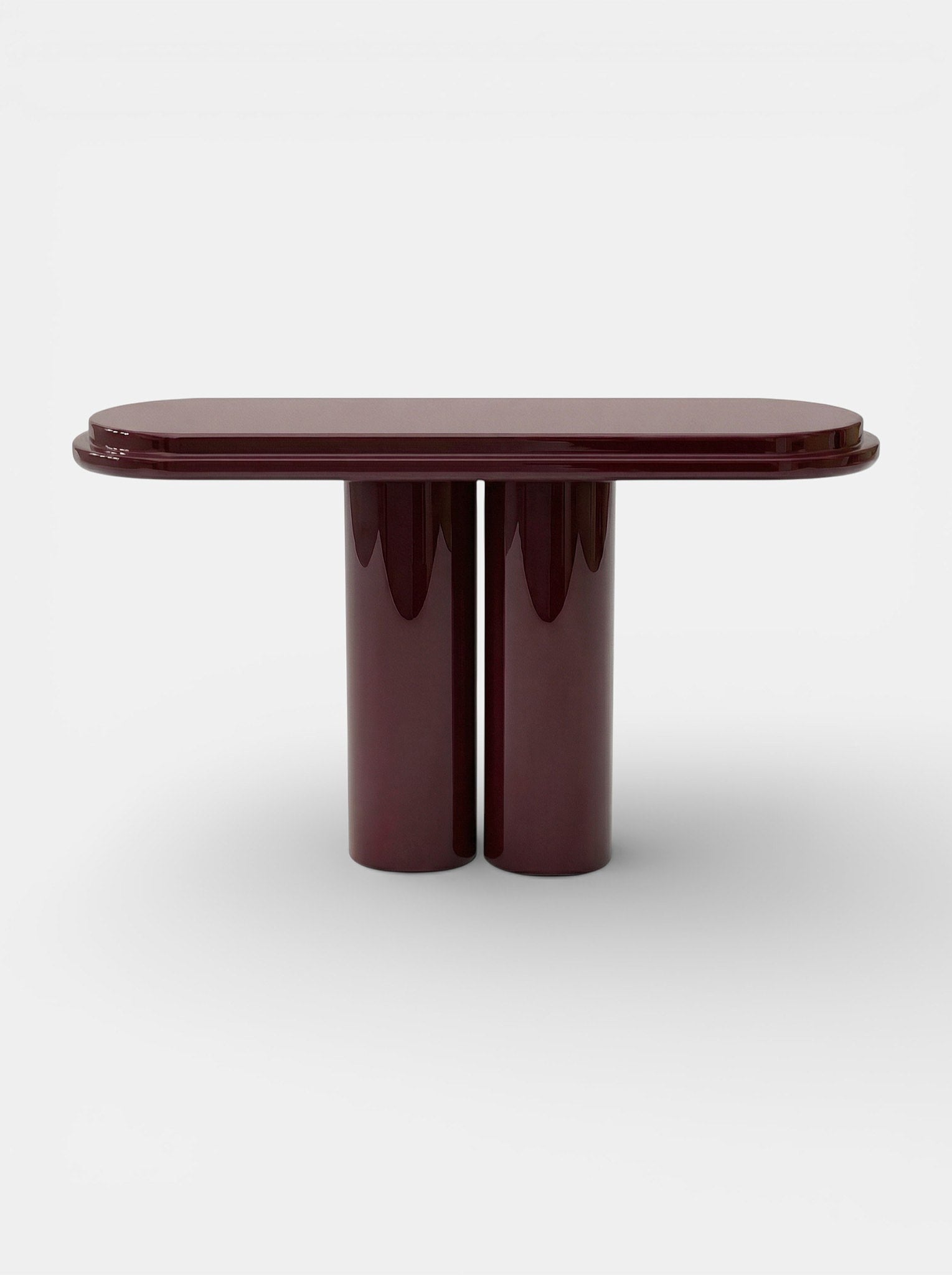 Ida Bordeaux Lacquered Console by Marbera | The Oblist