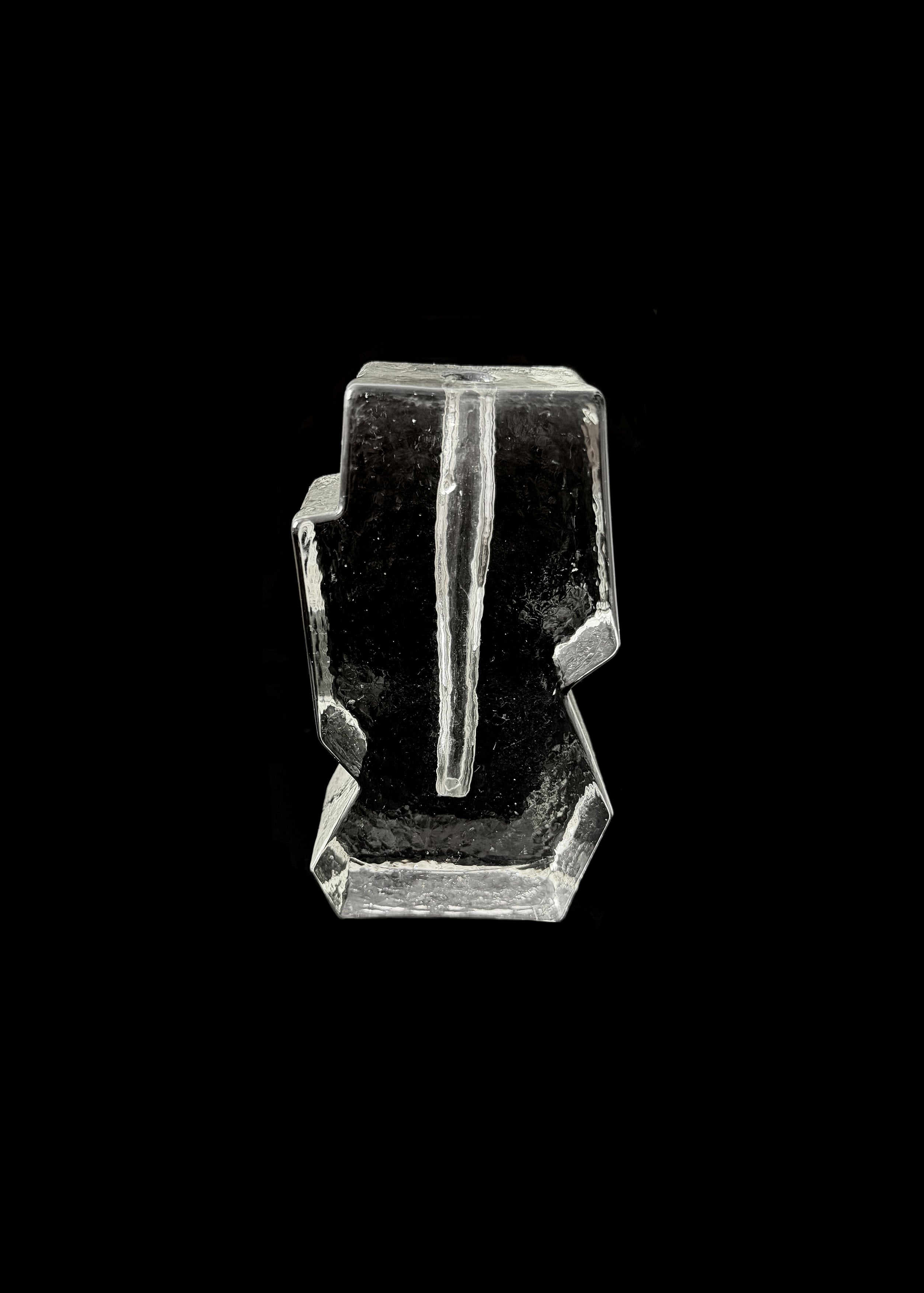 Glass and Clear Glass Vase by LA PARADE | The Oblist