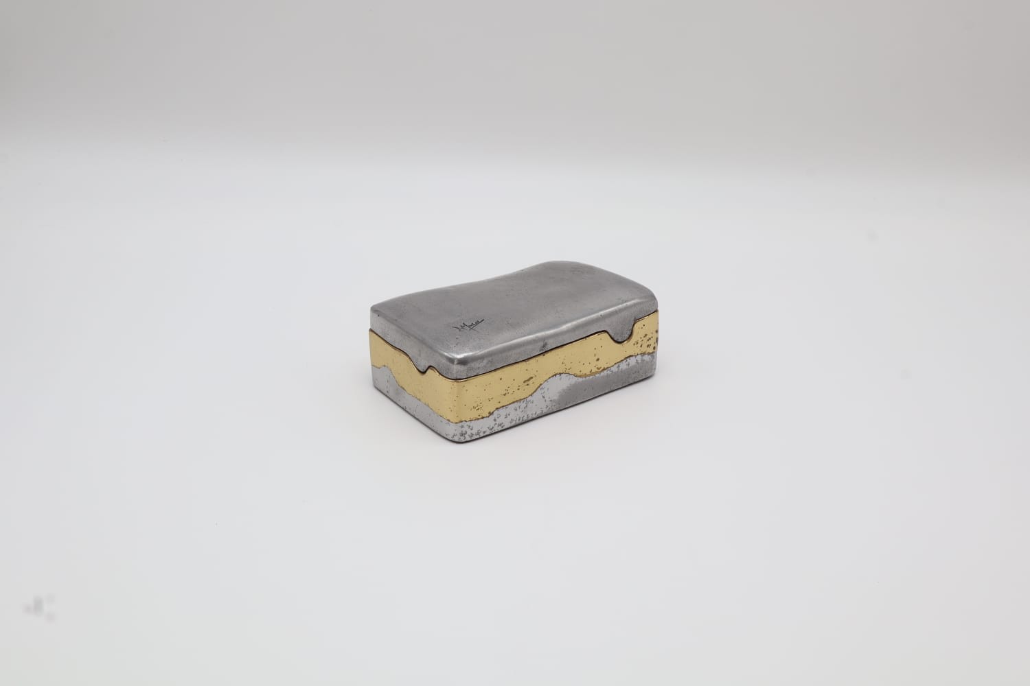 David Marshall Brutalist Aluminium & Brass Box – Spain, c. 1970 by Forma Finds | The Oblist